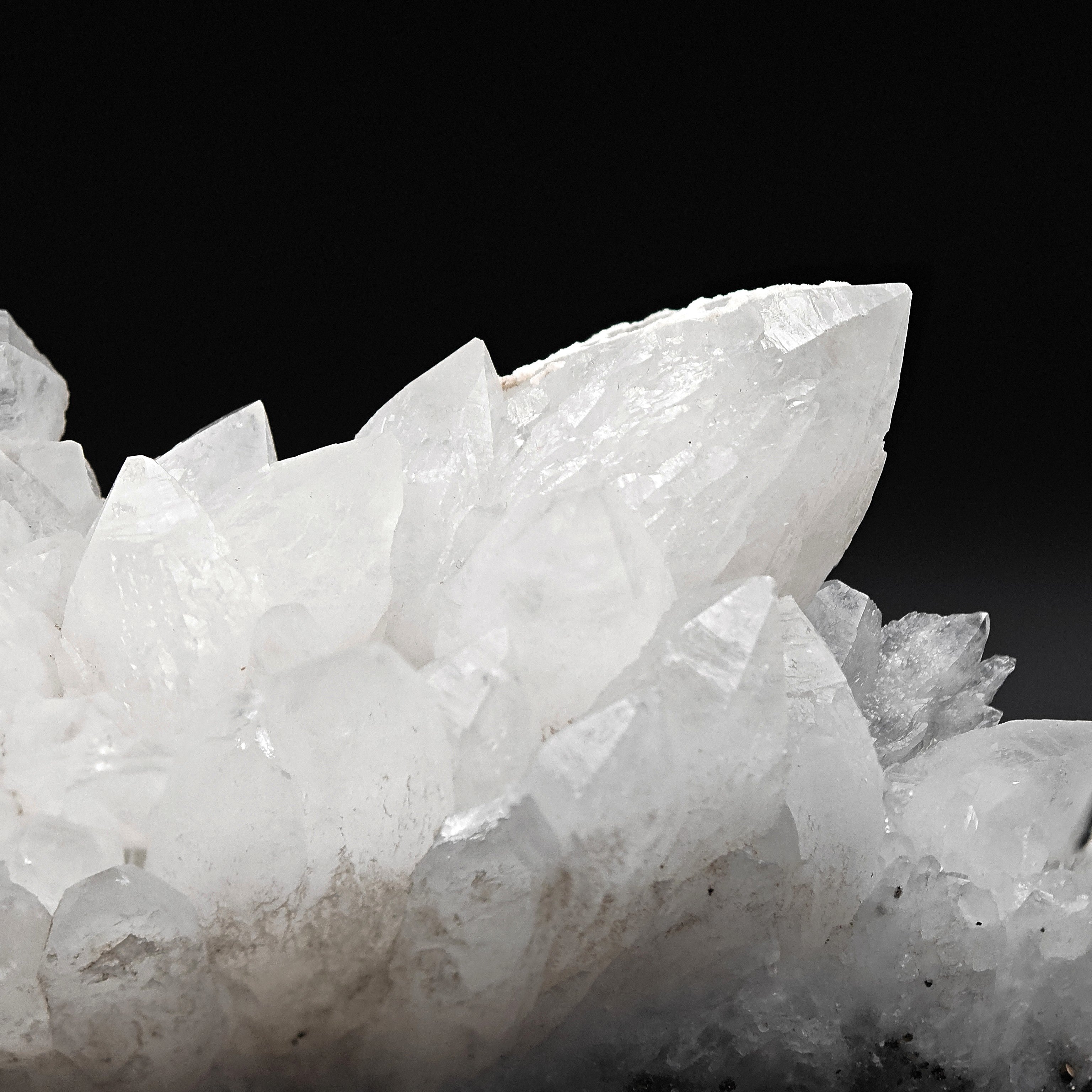 MILKY QUARTZ - Giant 34cm cluster with Pyrite from Romania