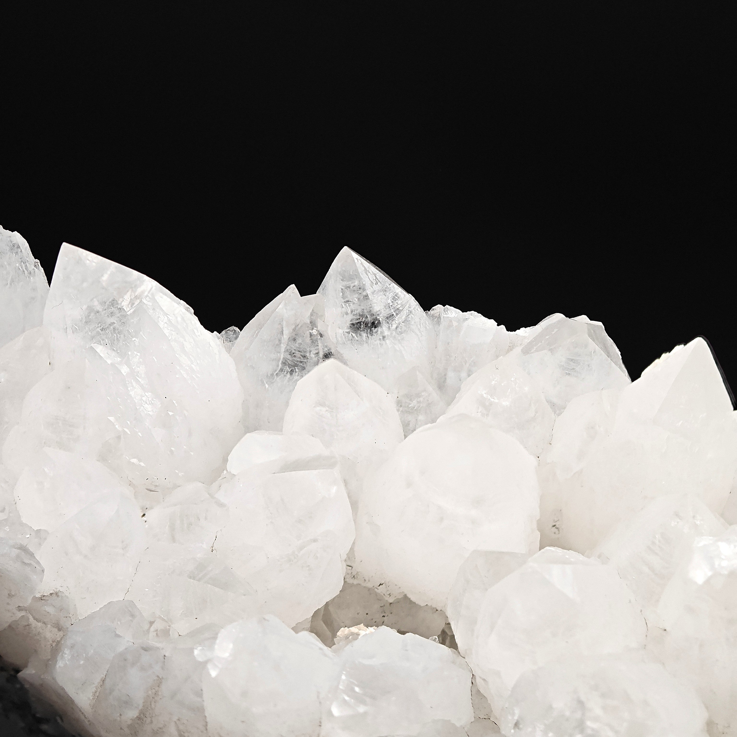 MILKY QUARTZ - Giant 34cm cluster with Pyrite from Romania