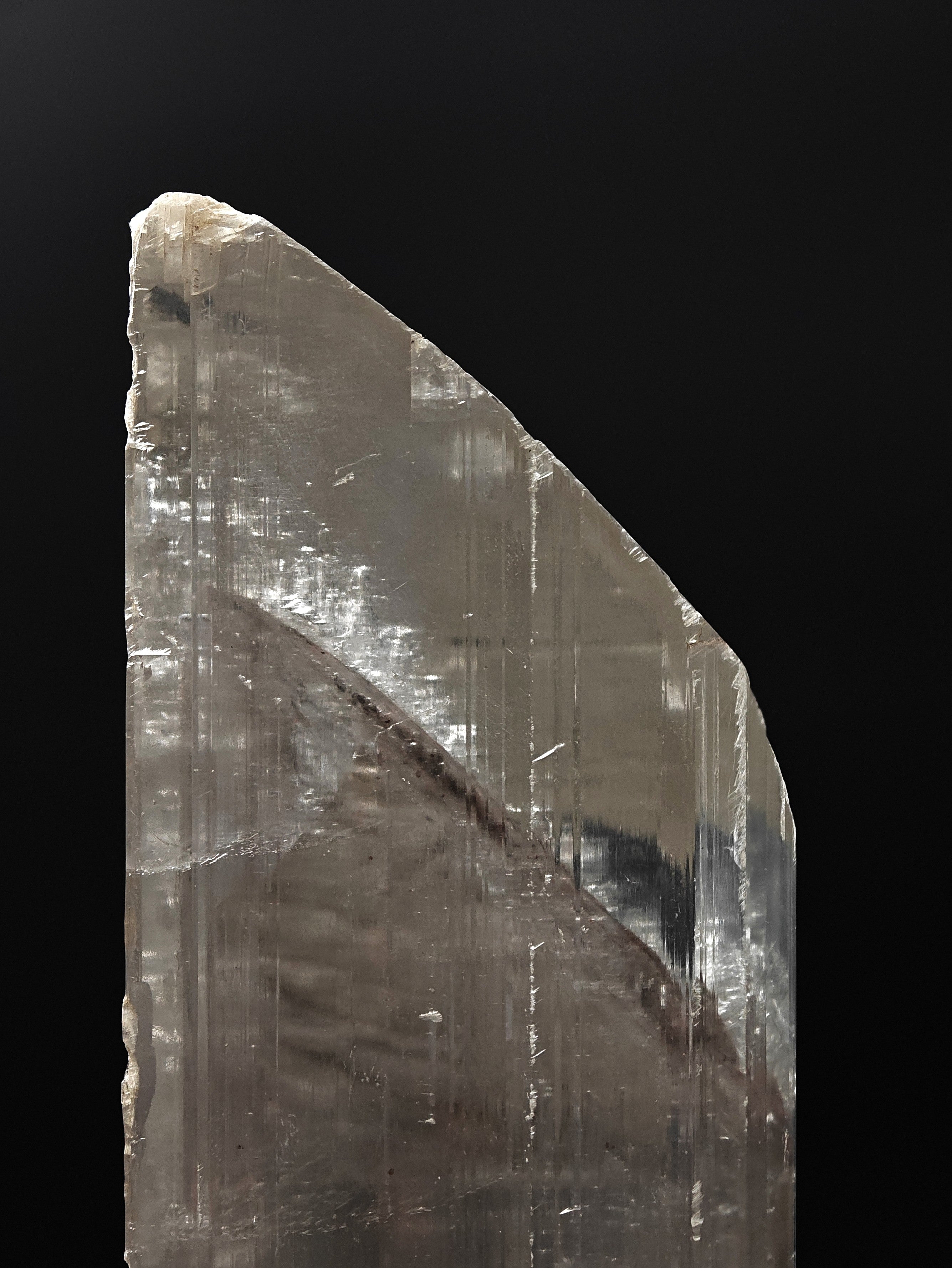 GYPSUM – Massive 30cm Transparent Crystal, Qinglong Mine, Guizhou, China
