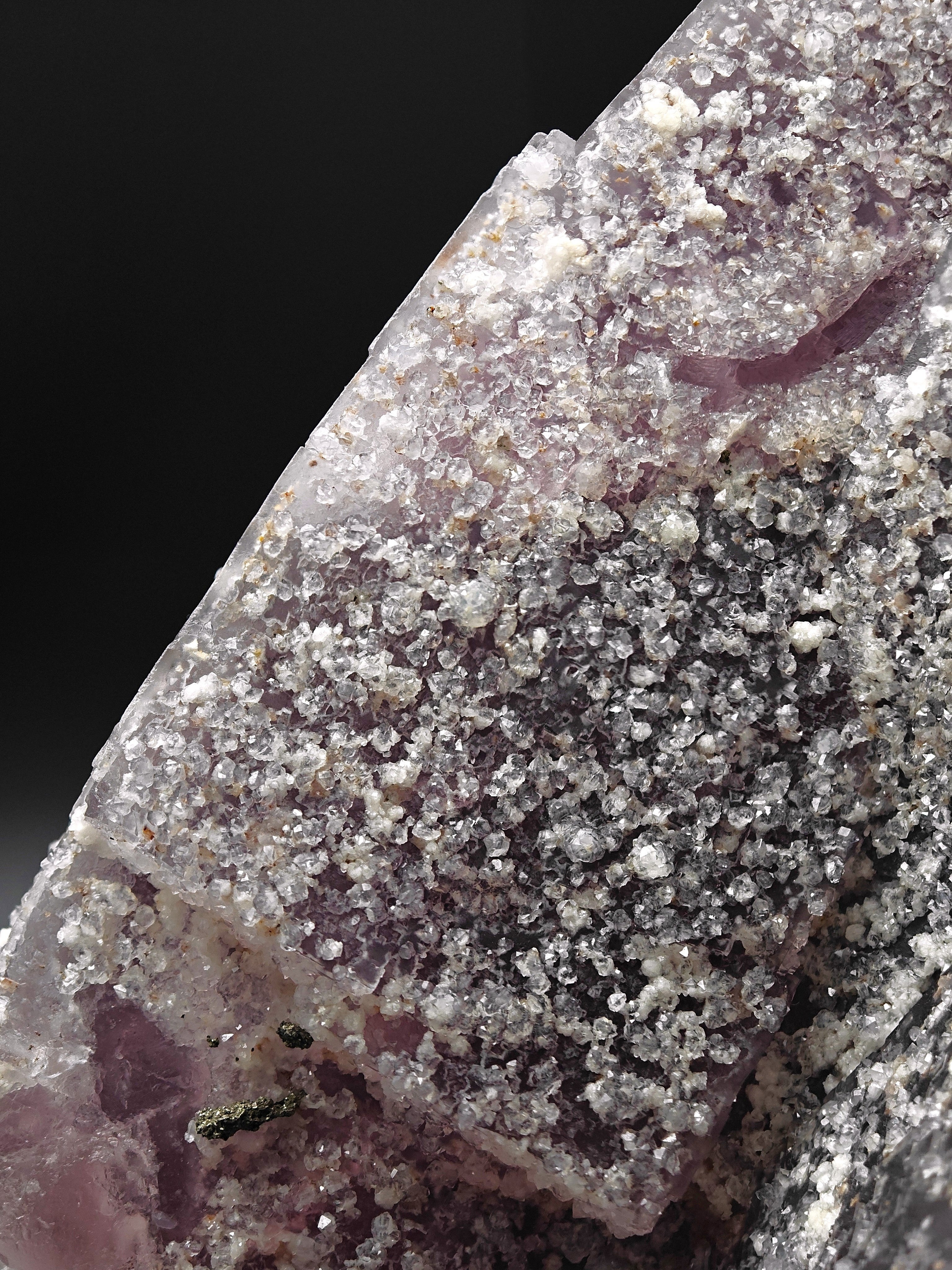 FLUORITE – 30cm Museum Size, Huge Crossed Crystals Studded with Quartz, Morocco
