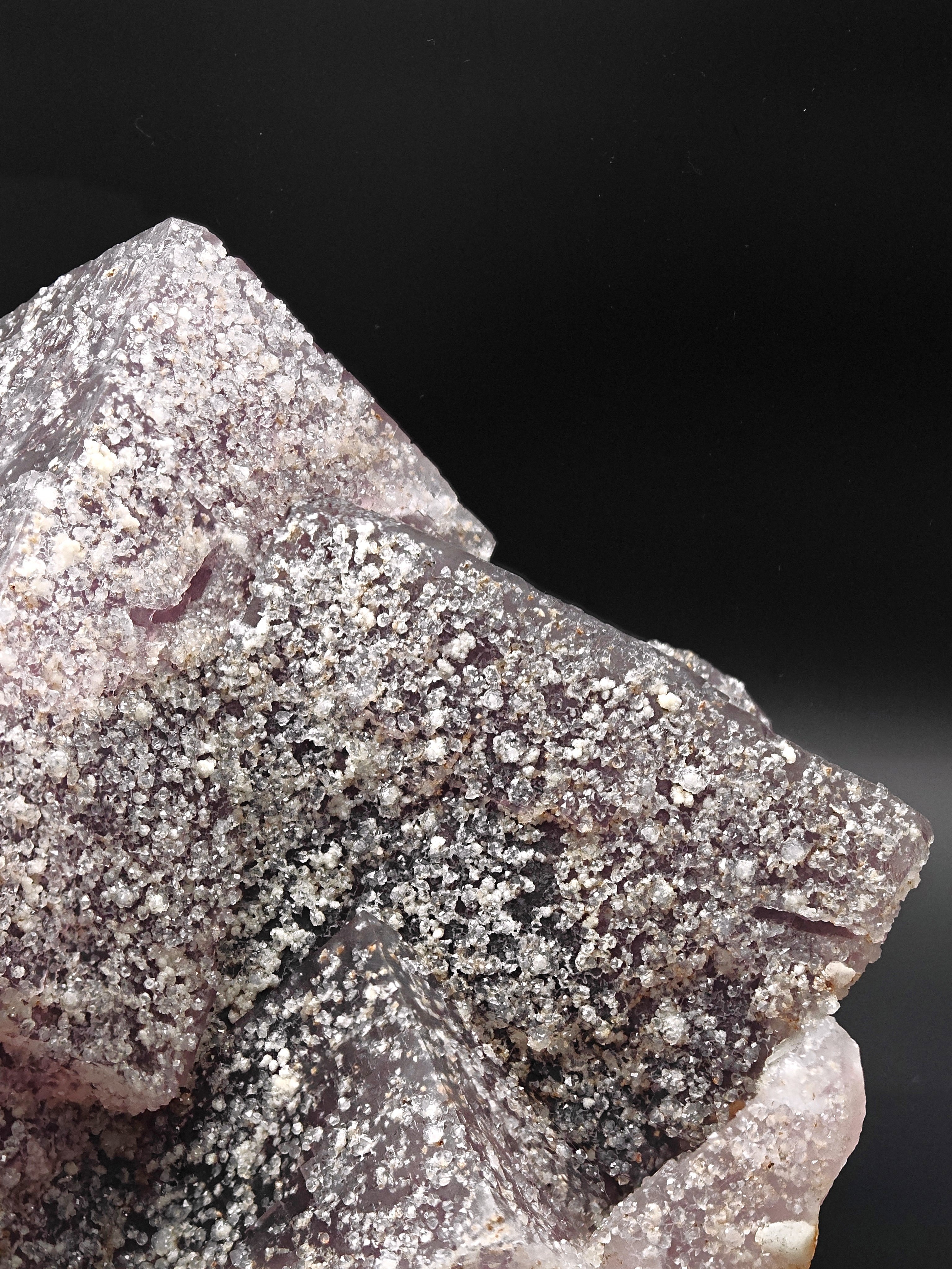 FLUORITE – 30cm Museum Size, Huge Crossed Crystals Studded with Quartz, Morocco