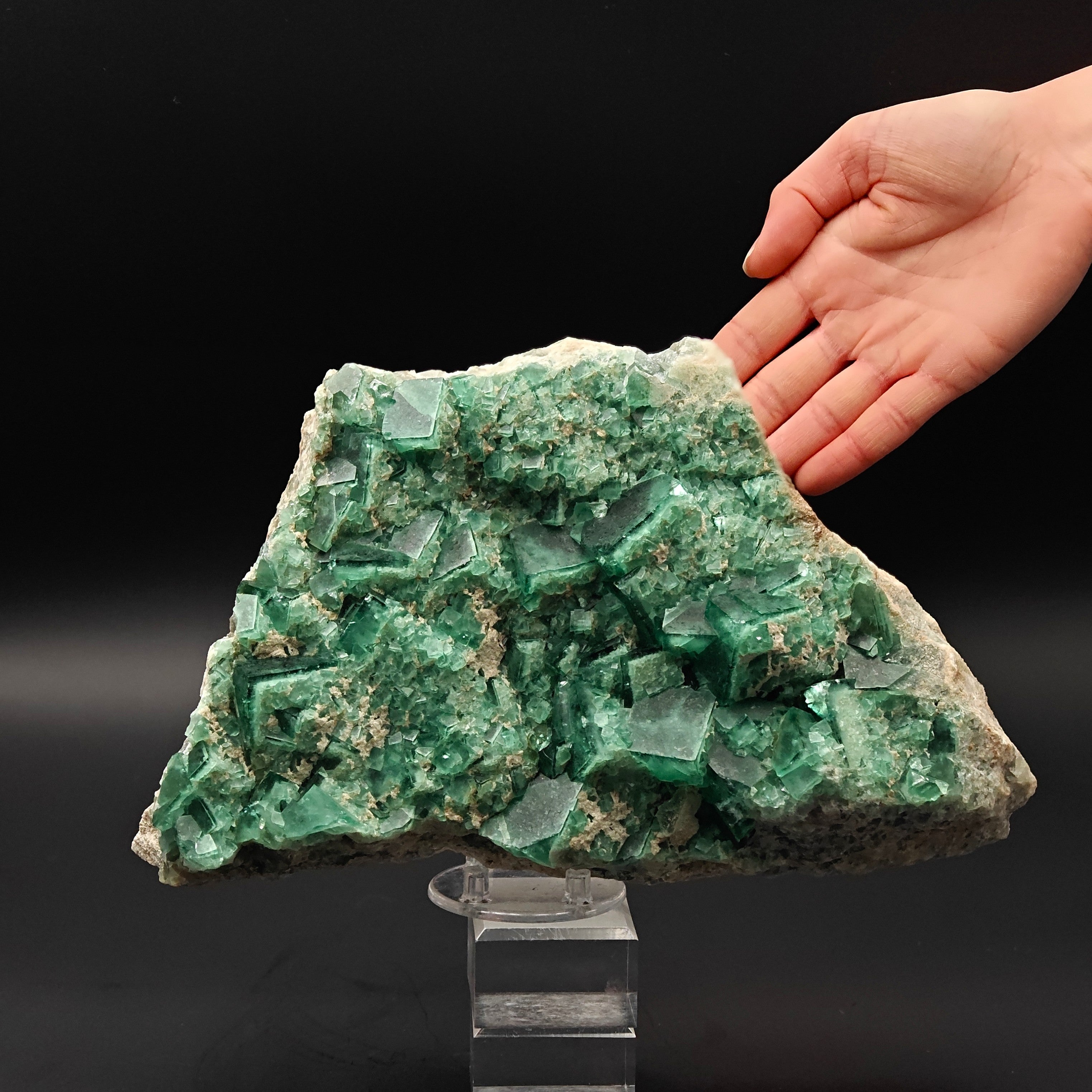 FLUORITE – Vivid Green Cubic Crystals, Mandrosonoro, Madagascar
