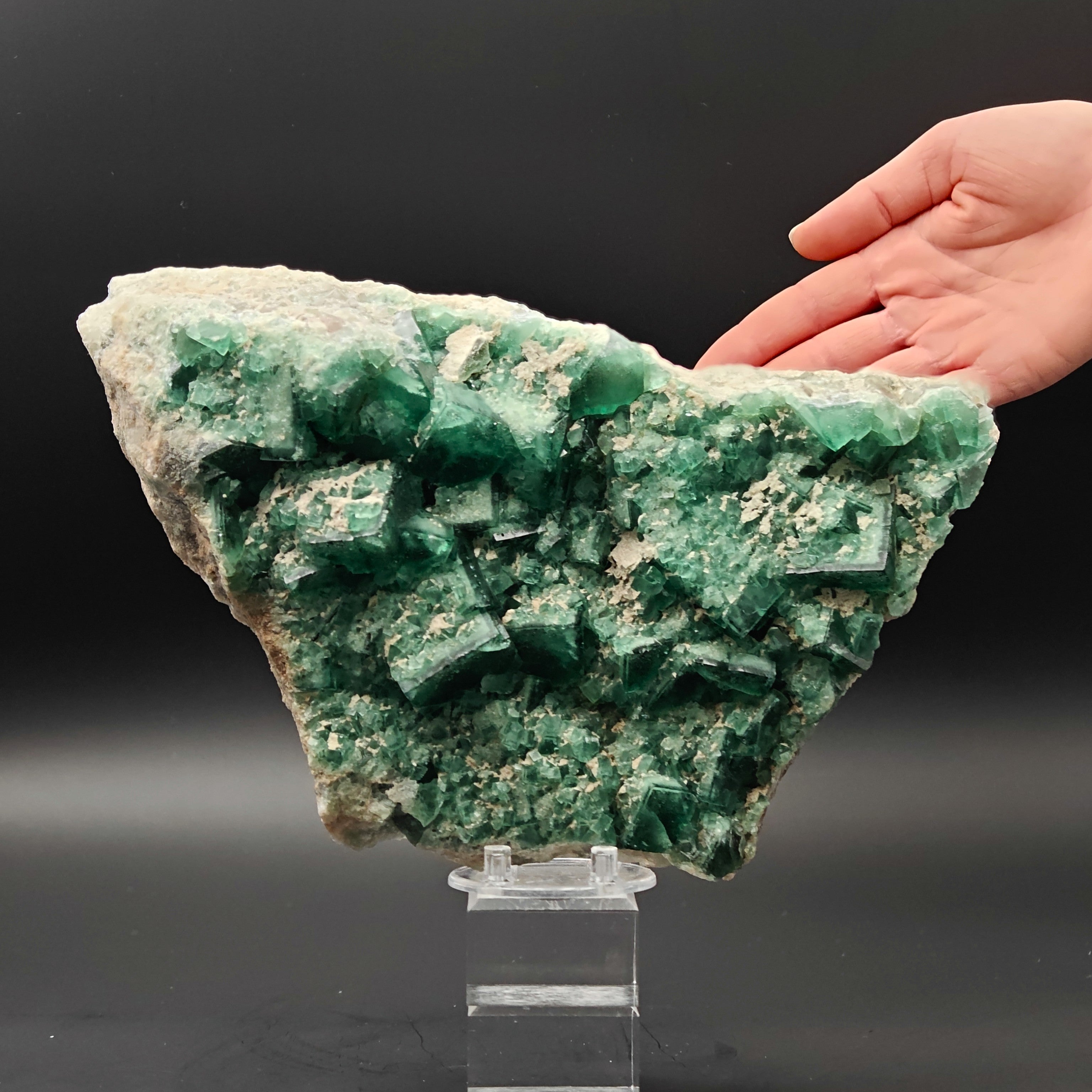 FLUORITE – Vivid Green Cubic Crystals, Mandrosonoro, Madagascar