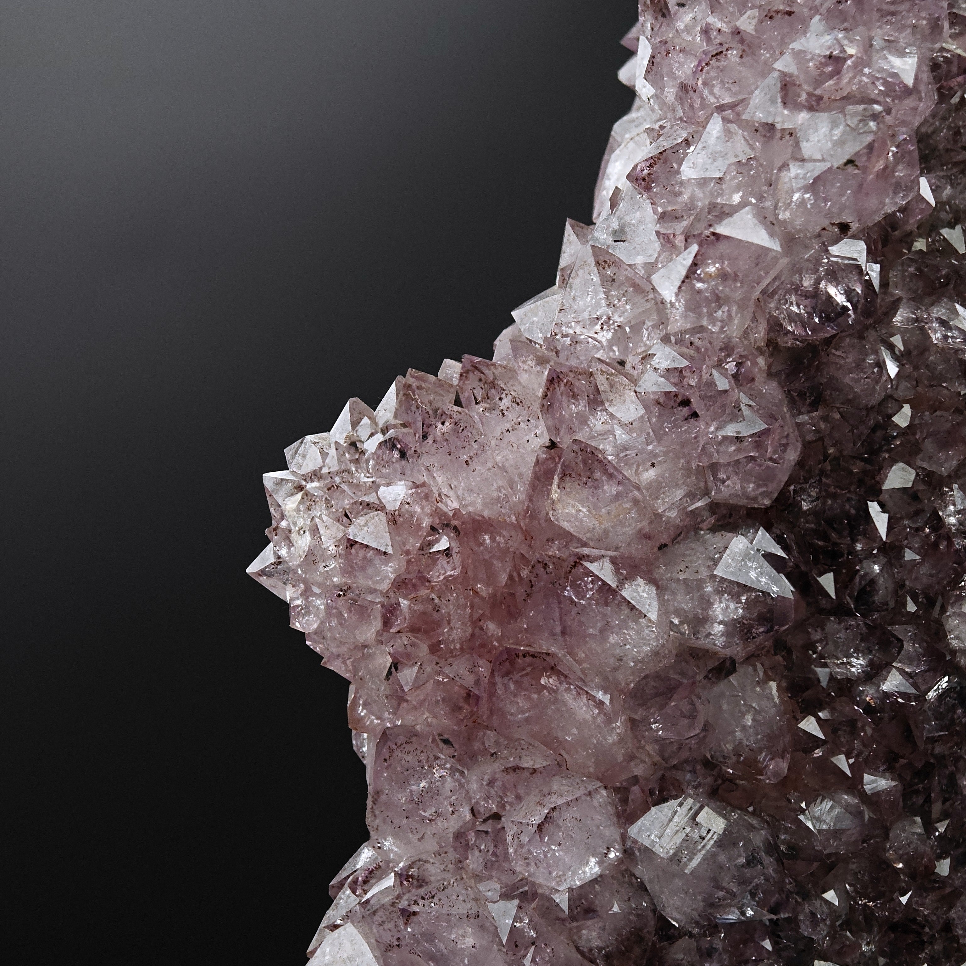 AMETHYST – Bifacial 37cm Cluster, Purple Crystals, Minas Gerais, Brazil