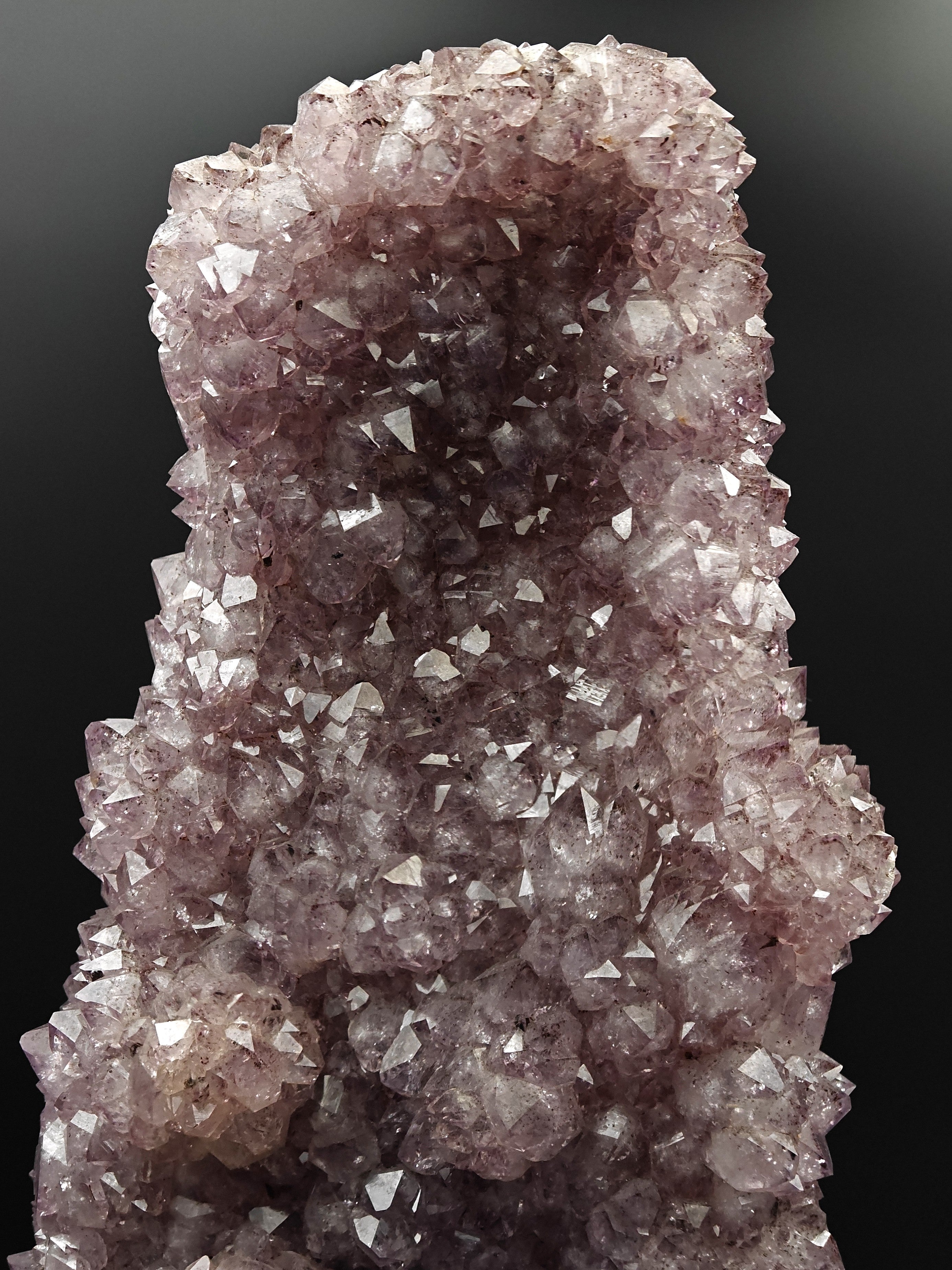 AMETHYST – Bifacial 37cm Cluster, Purple Crystals, Minas Gerais, Brazil