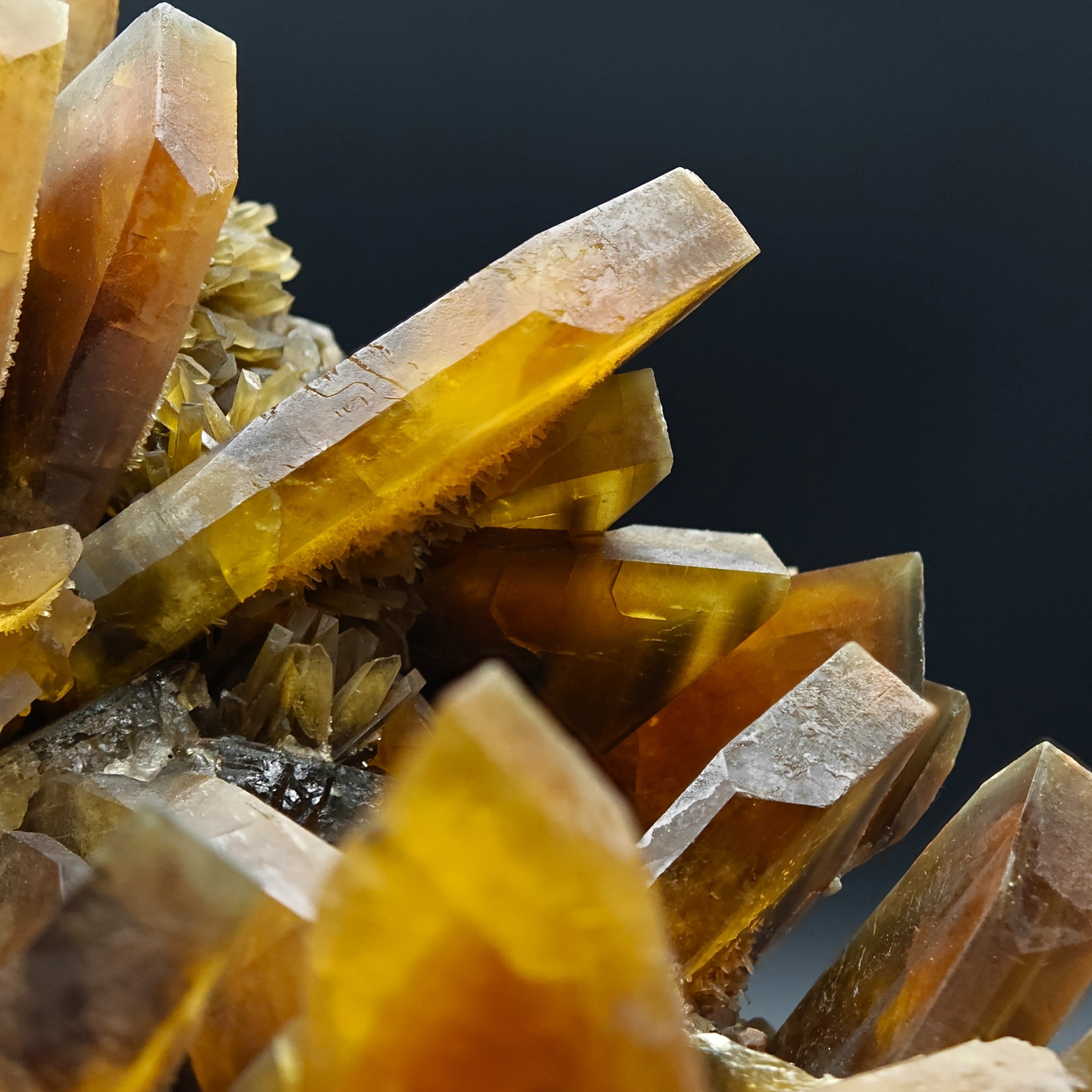 BARYTE – 6.5cm Amber Crystal, Villamassargia, Sardinia, Italy