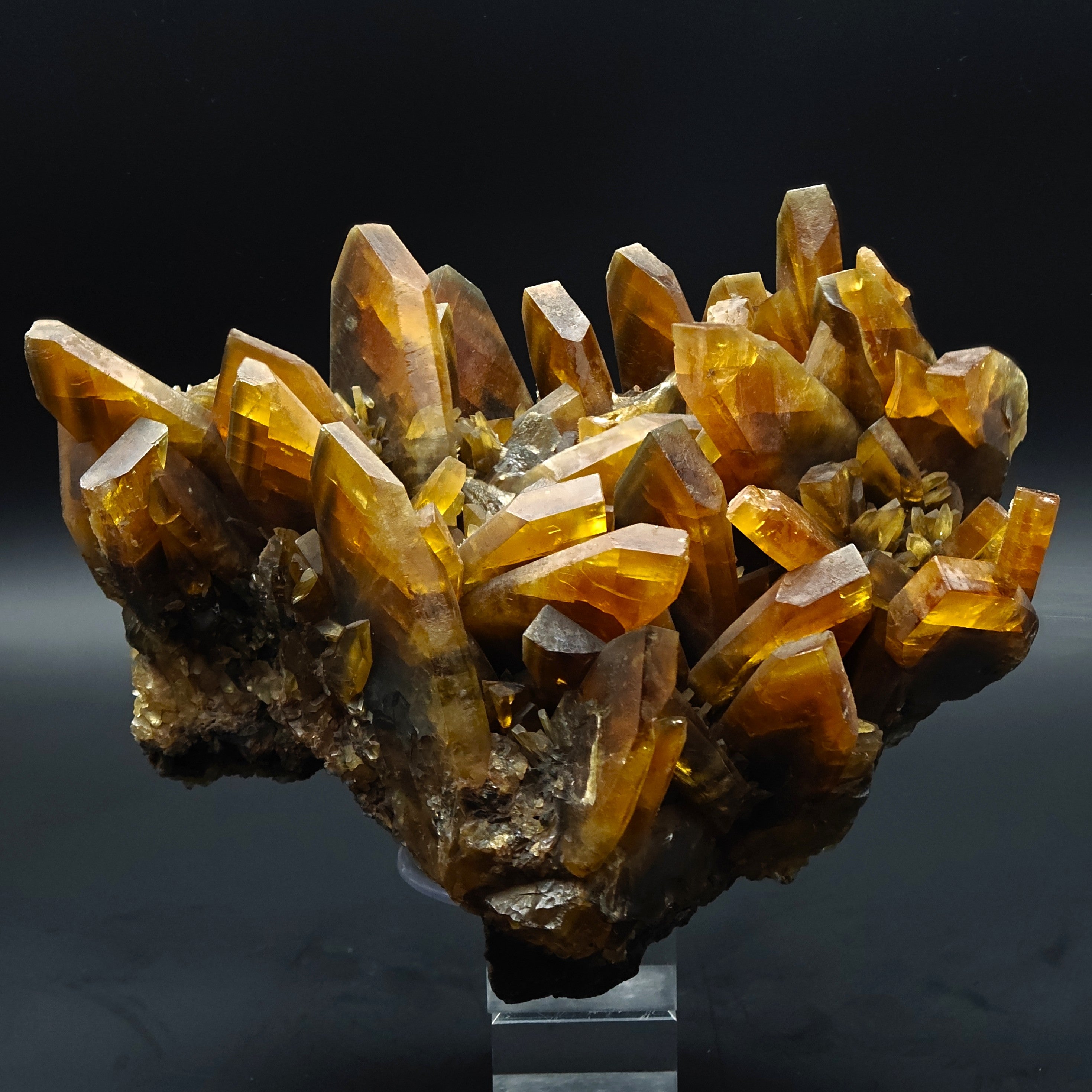 BARYTE – 6.5cm Amber Crystal, Villamassargia, Sardinia, Italy
