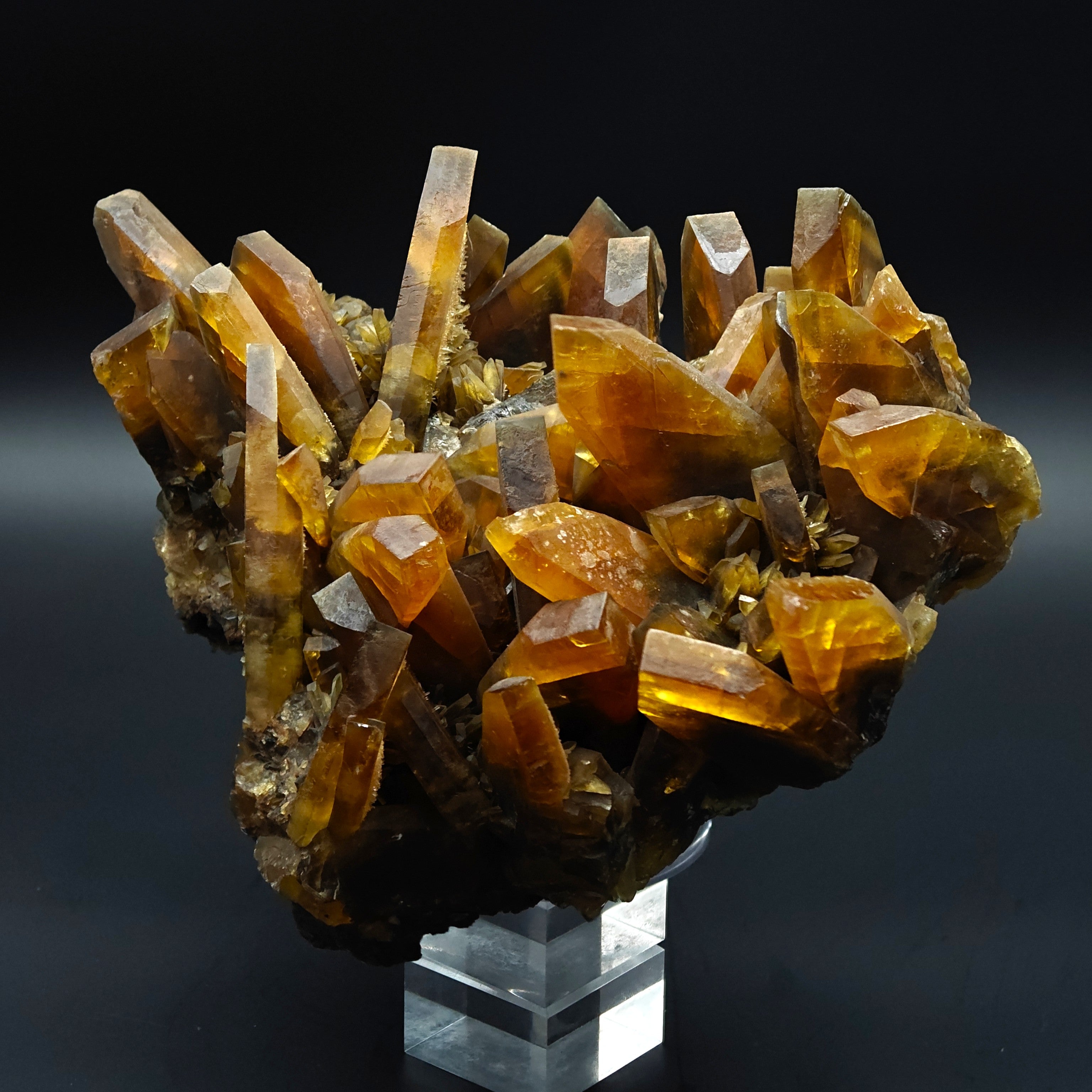 BARYTE – 6.5cm Amber Crystal, Villamassargia, Sardinia, Italy