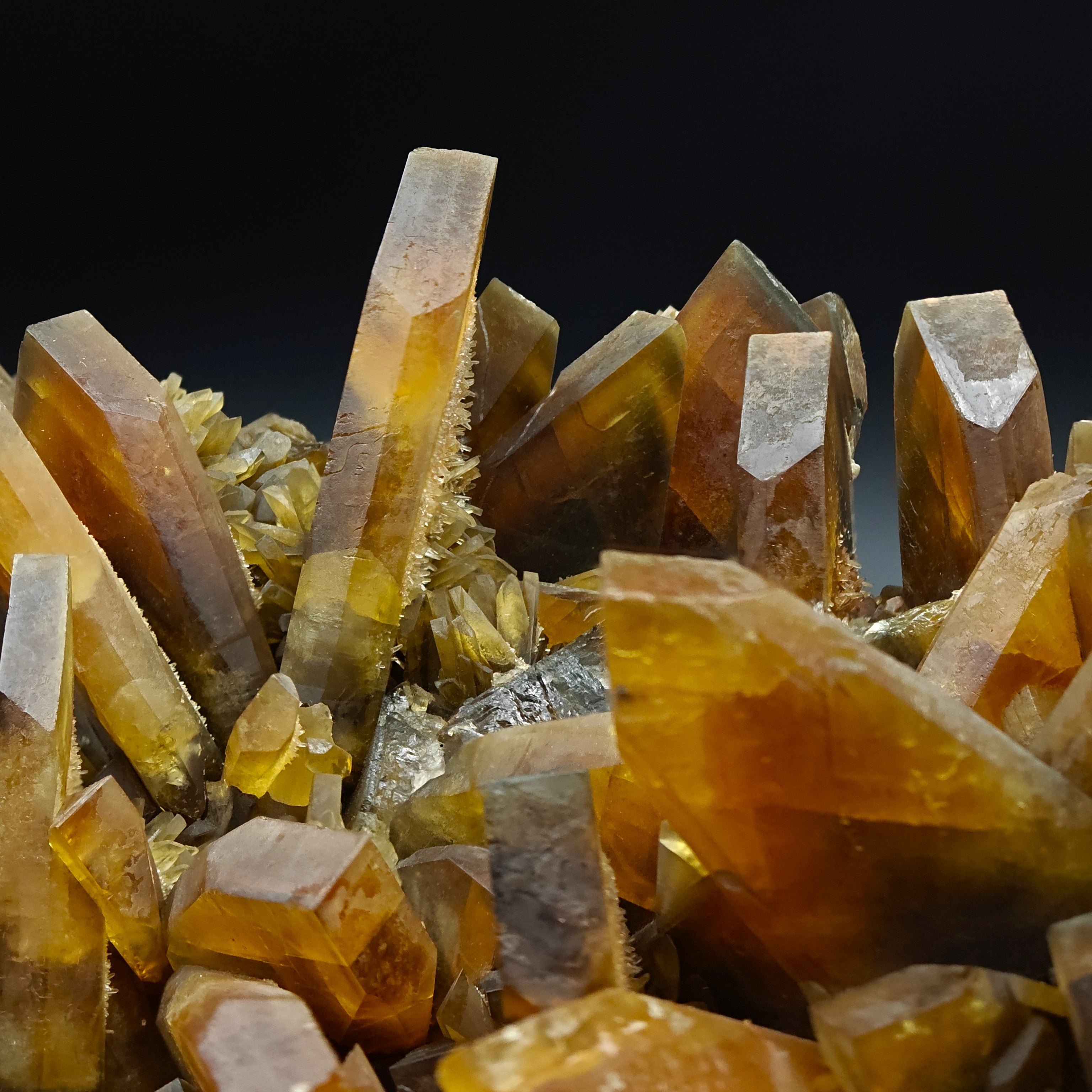 BARYTE – 6.5cm Amber Crystal, Villamassargia, Sardinia, Italy