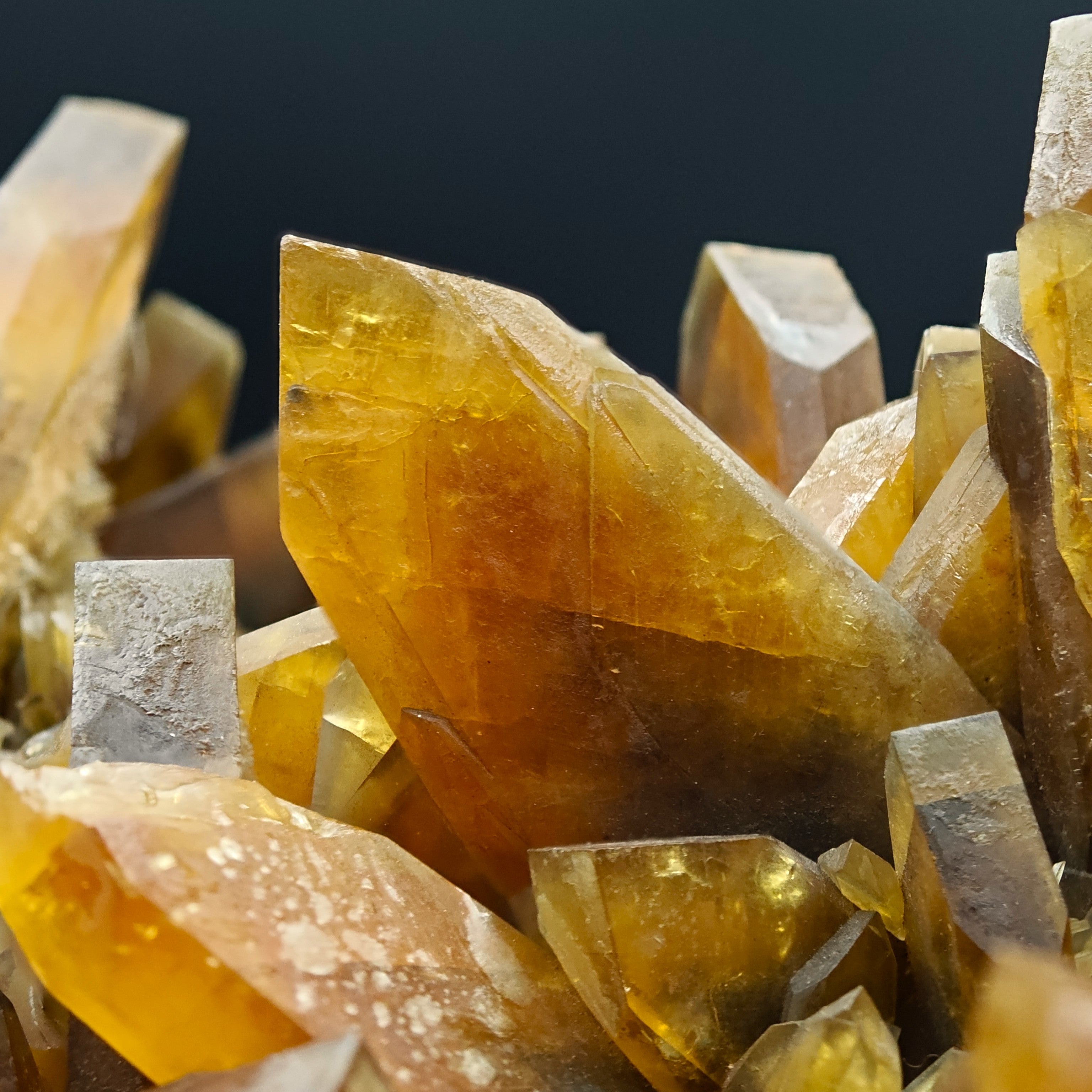 BARYTE – 6.5cm Amber Crystal, Villamassargia, Sardinia, Italy