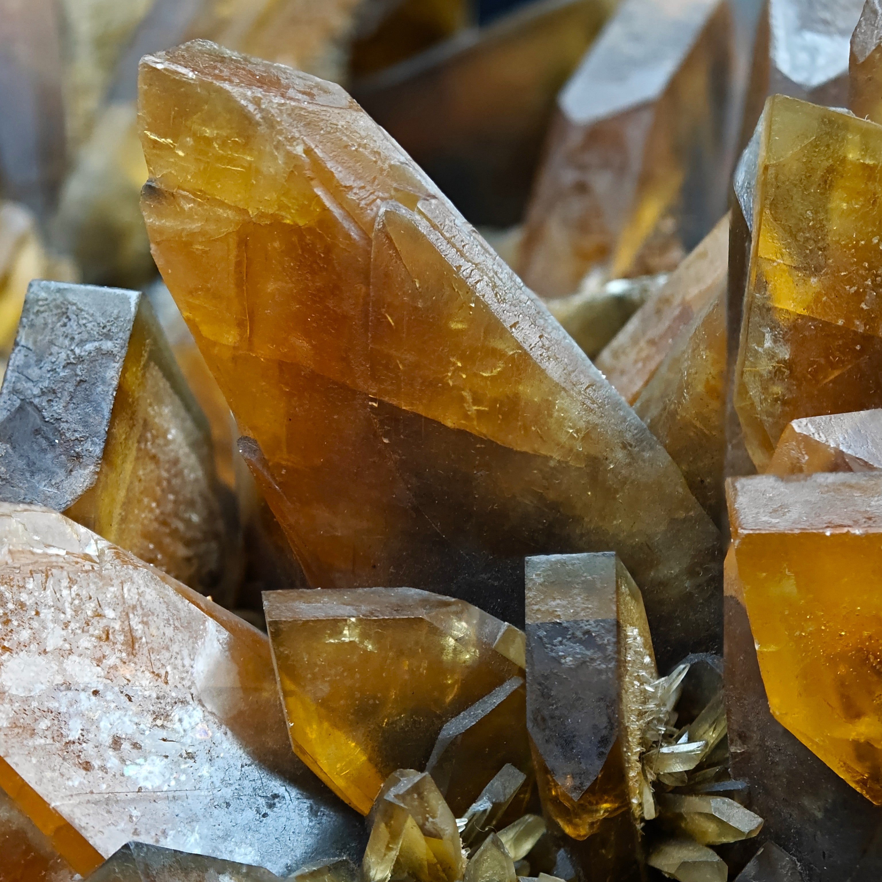BARYTE – 6.5cm Amber Crystal, Villamassargia, Sardinia, Italy