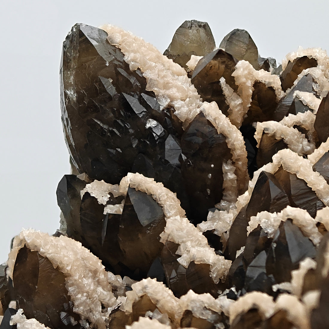 SMOKY QUARTZ & PINK DOLOMITE – Huge Citrine-Toned Cluster, Cavnic, Romania