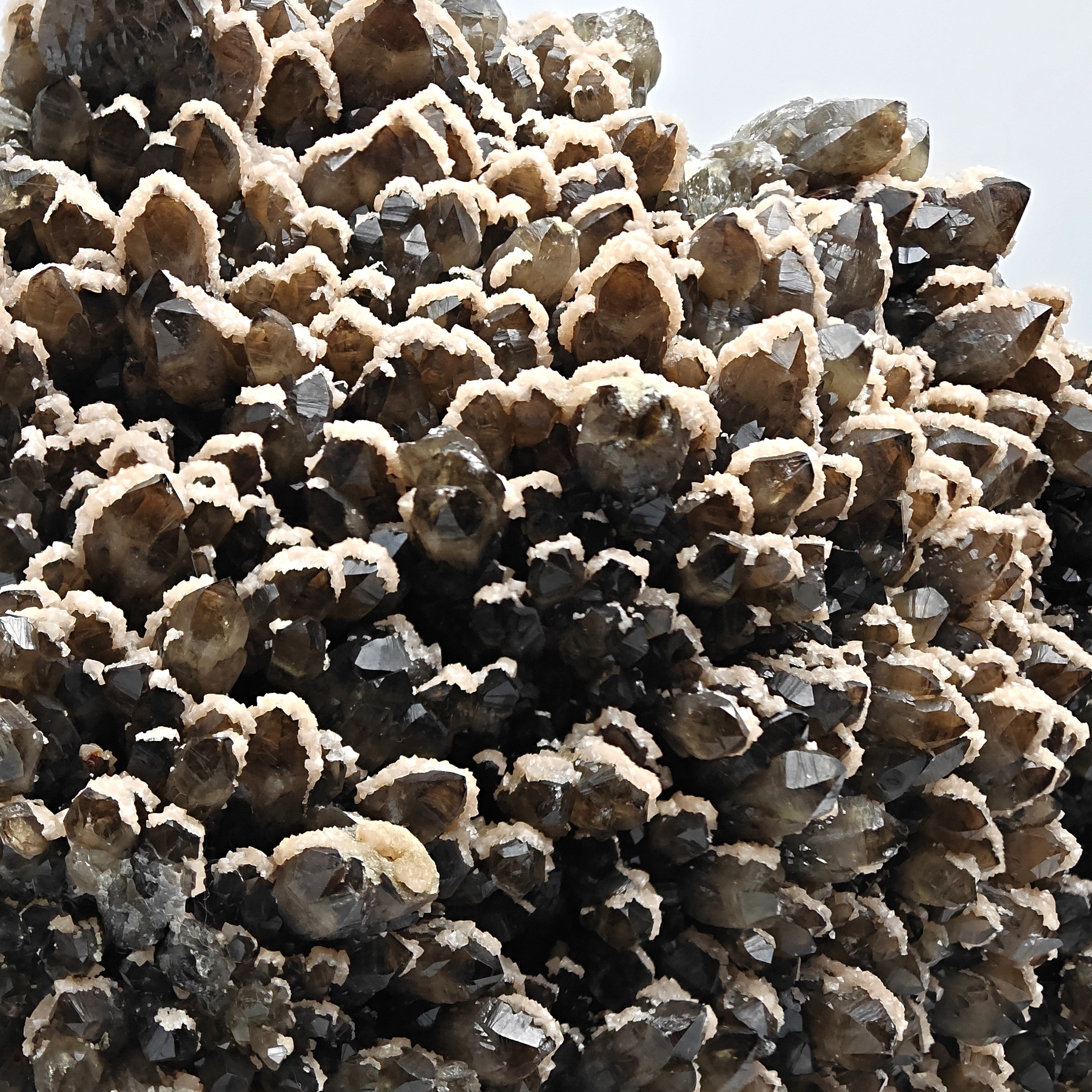 SMOKY QUARTZ & PINK DOLOMITE – Huge Citrine-Toned Cluster, Cavnic, Romania