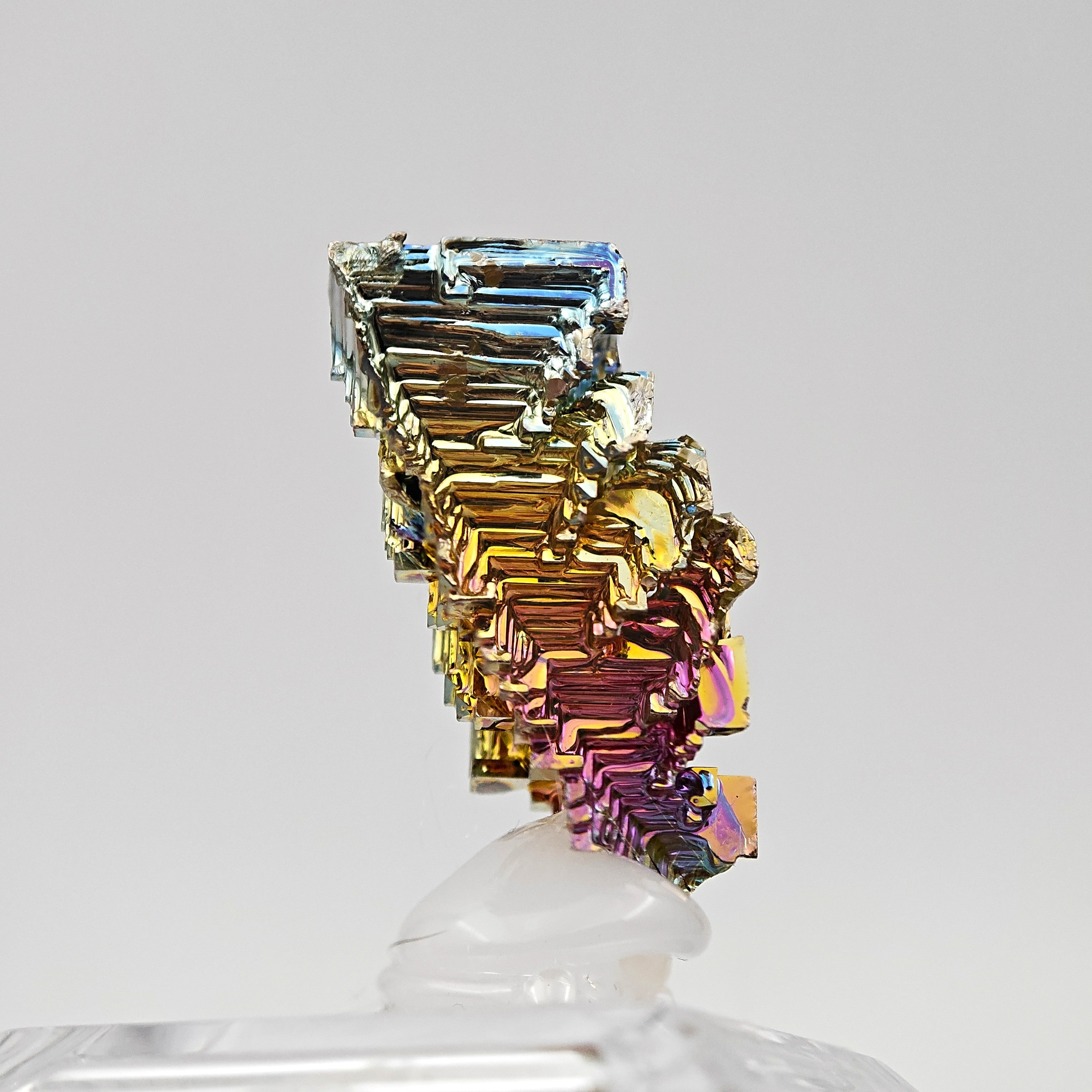 BISMUTH – Lab-Grown Rainbow Hopper Crystal, Japan