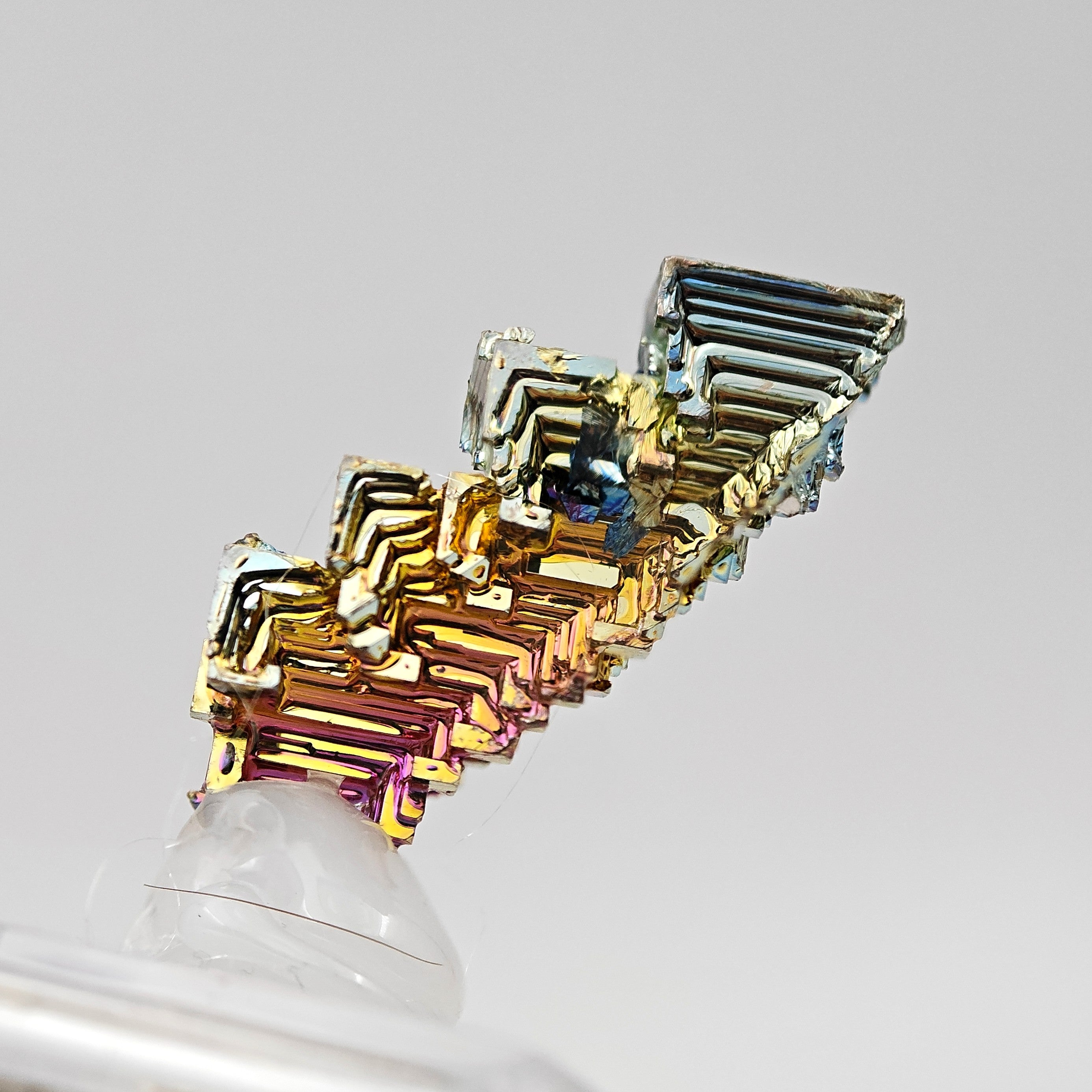 BISMUTH – Lab-Grown Rainbow Hopper Crystal, Japan