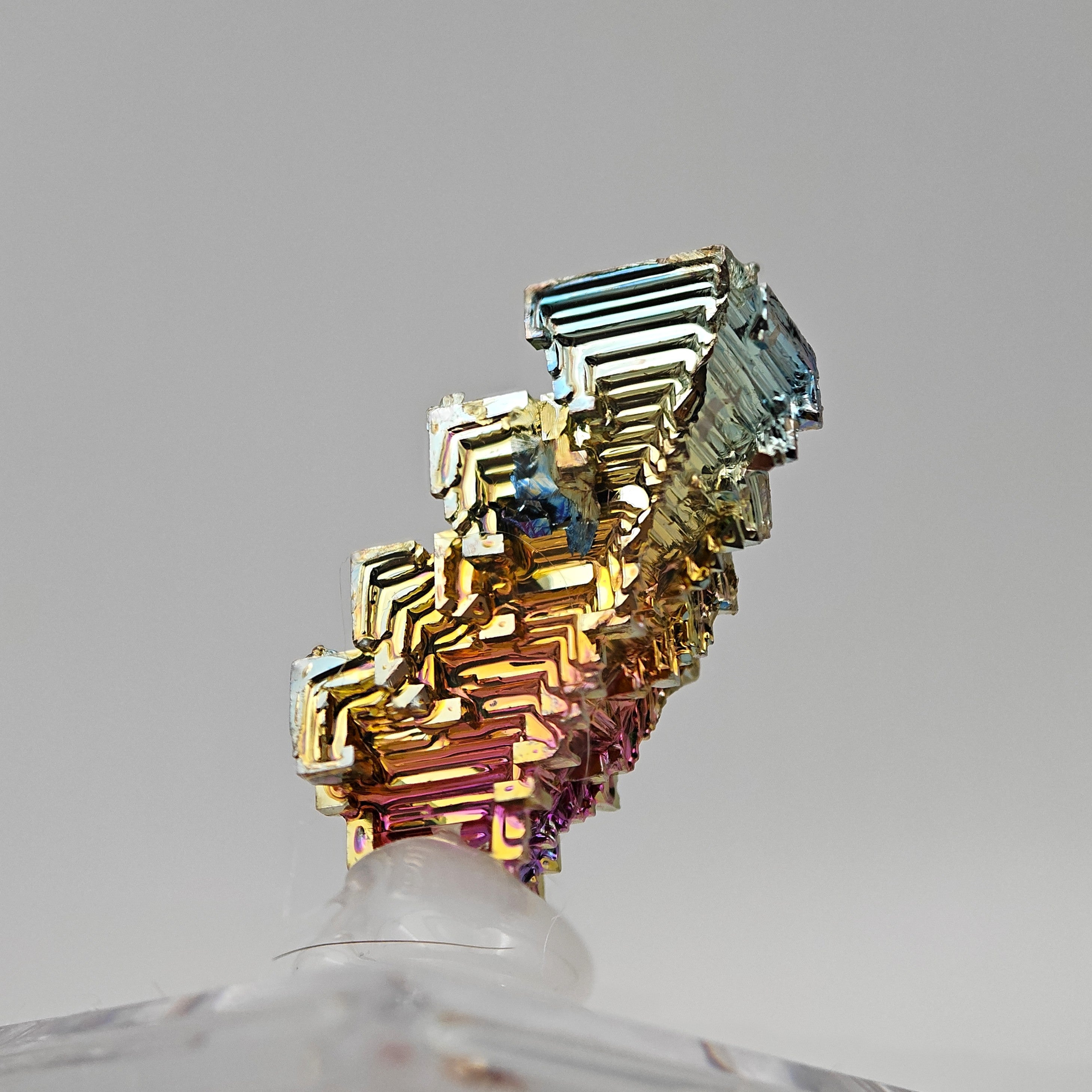 BISMUTH – Lab-Grown Rainbow Hopper Crystal, Japan