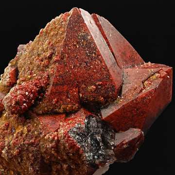 HEMATOID QUARTZ – Intense Blood Red Color with Large Crystals