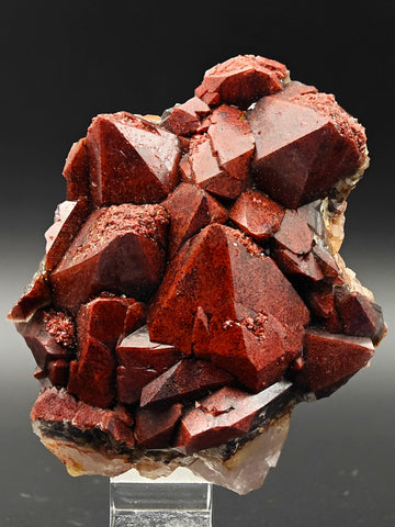 HEMATOID QUARTZ – Intense Blood Red Color with Large Crystals