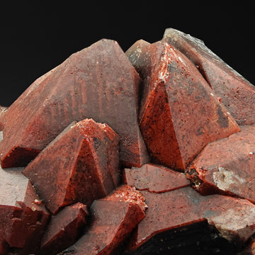 HEMATOID QUARTZ – Intense Blood Red Color with Large Crystals
