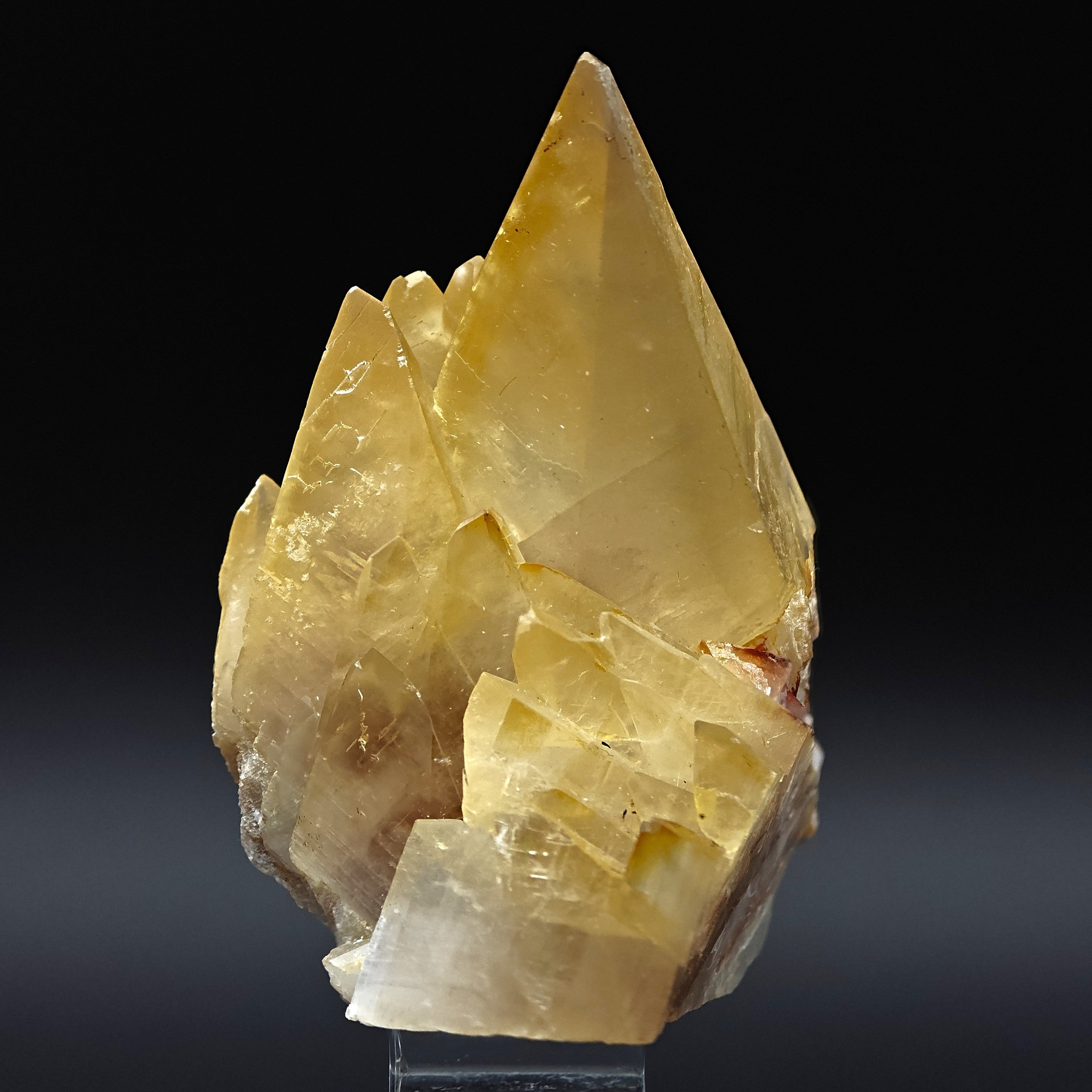 CALCITE – Intense Honey-Yellow Crystals, Aouli, Mibladen, Morocco