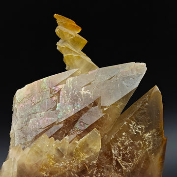 CALCITE – Rare Yellow-Orange Crystallization, Midelt, Morocco