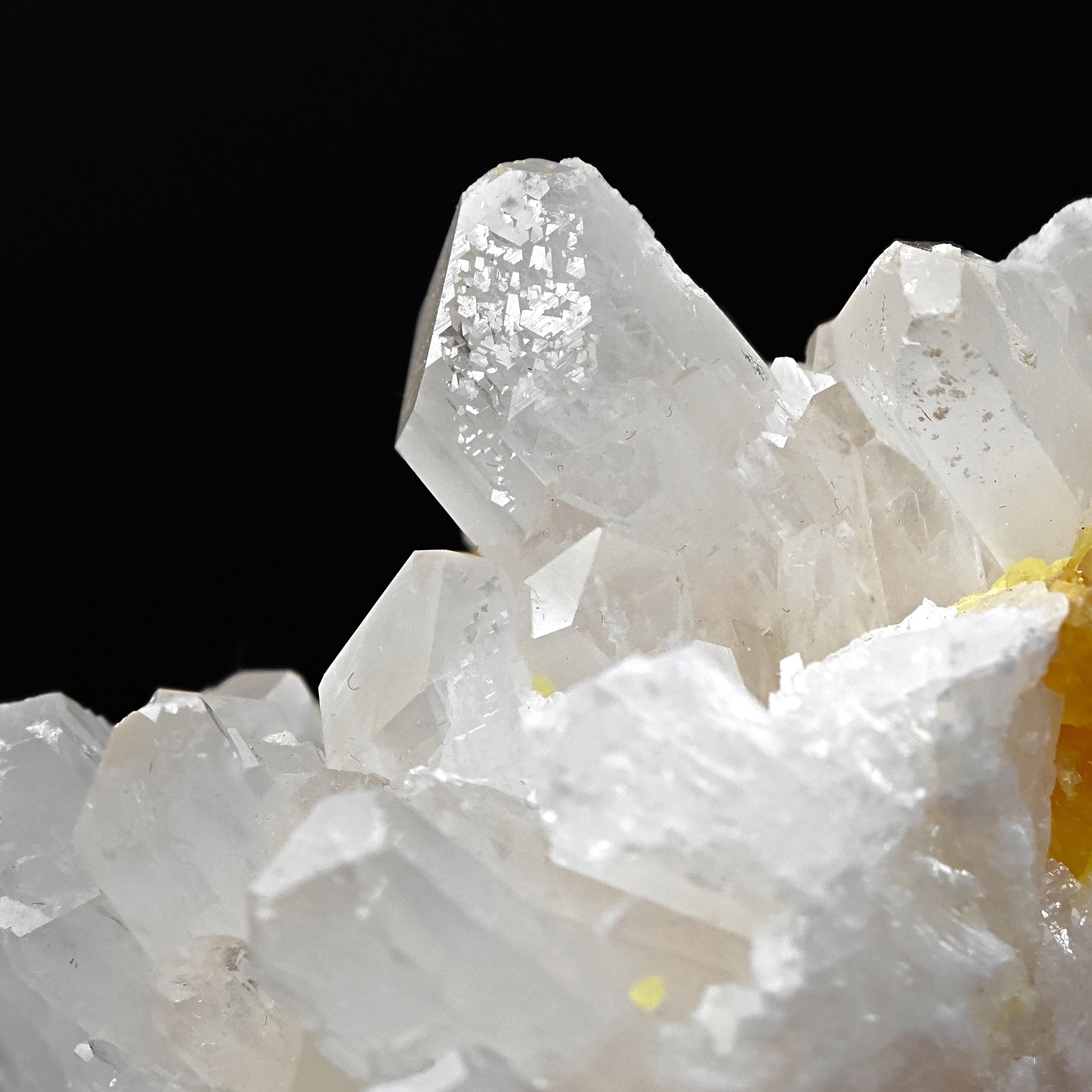 CELESTINE & SULFUR - Bright Celestine with yellow native Sulfur from Sicily, Italy