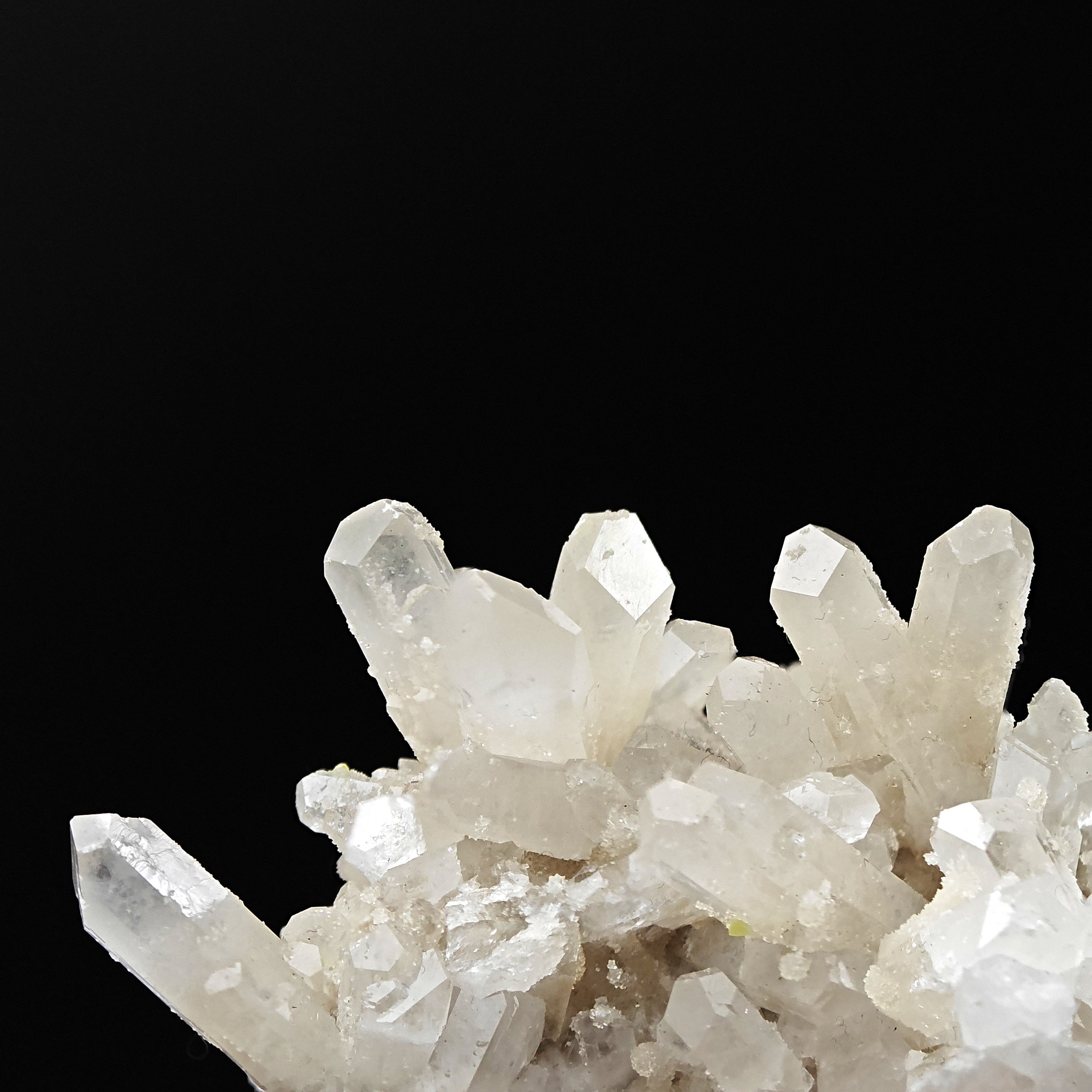 CELESTINE & SULFUR - Lustrous Celestine with yellow native Sulfur from Sicily, Italy - Quartz-like Trasparency