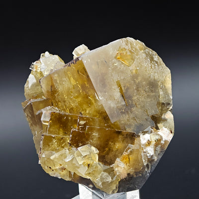 Fluorite crystal cluster showing natural cube terminations, Beijing, China