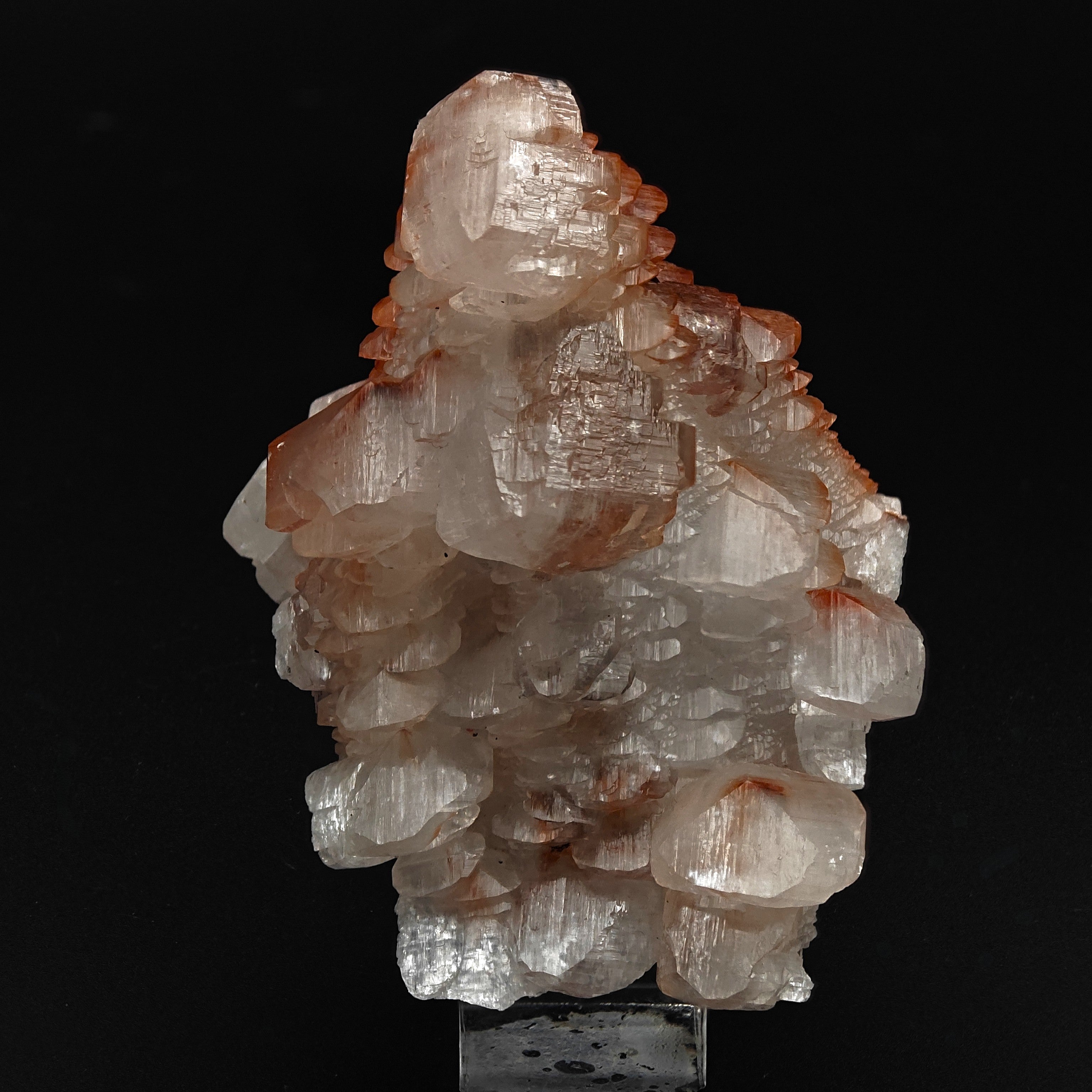 CALCITE & HEMATITE – Pagoda-Style Crystals, Fengjiashan Mine, China