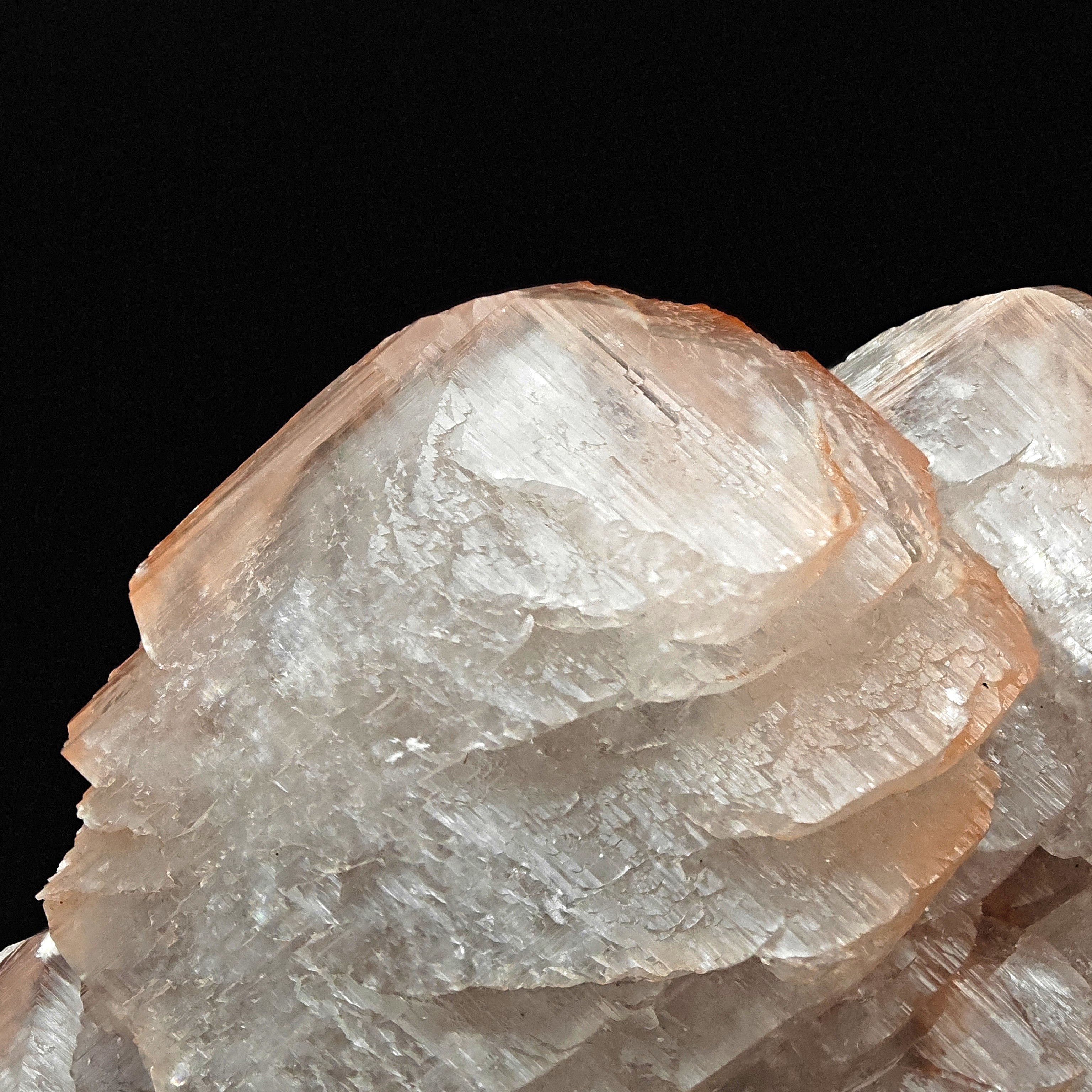 CALCITE – Lustrous Pagoda Crystals with Red Hematite, Fengjiashan Mine, China