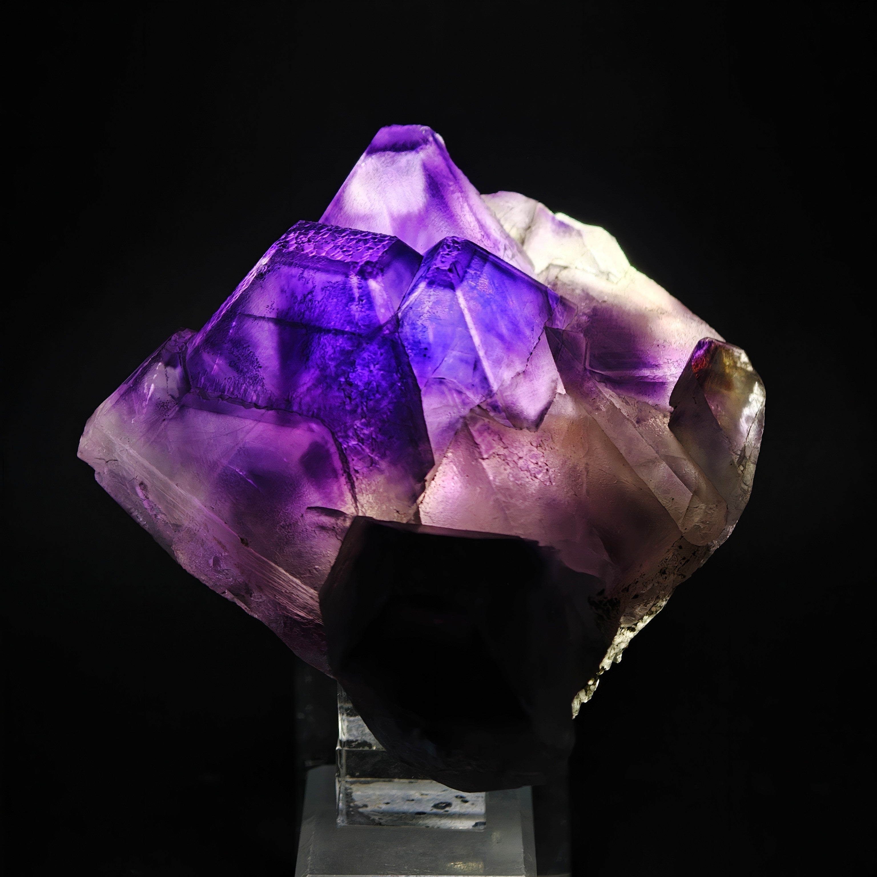 FLUORITE – Huge Purple Octahedral Crystals, Hexigten Banner, China