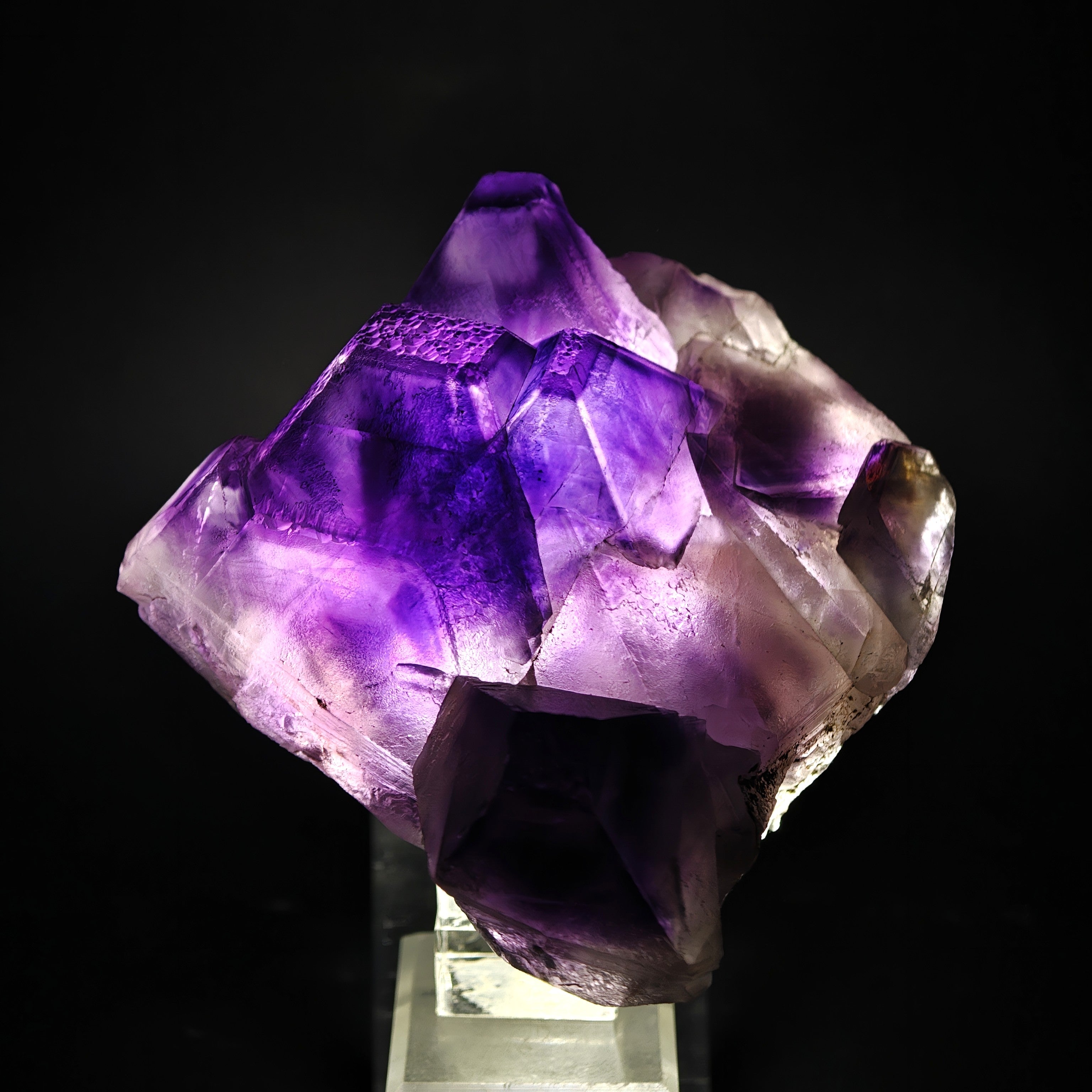 FLUORITE – Huge Purple Octahedral Crystals, Hexigten Banner, China