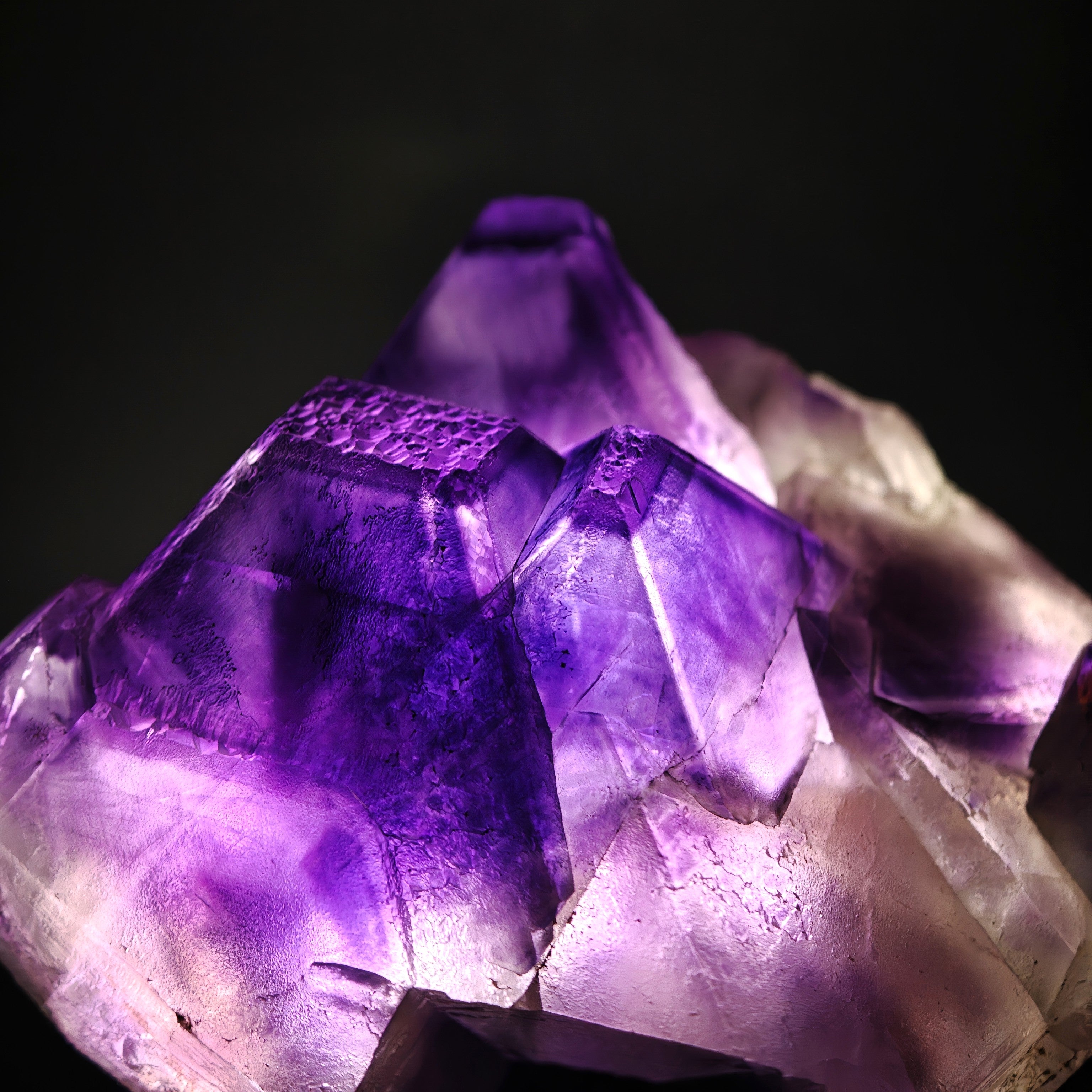 FLUORITE – Huge Purple Octahedral Crystals, Hexigten Banner, China