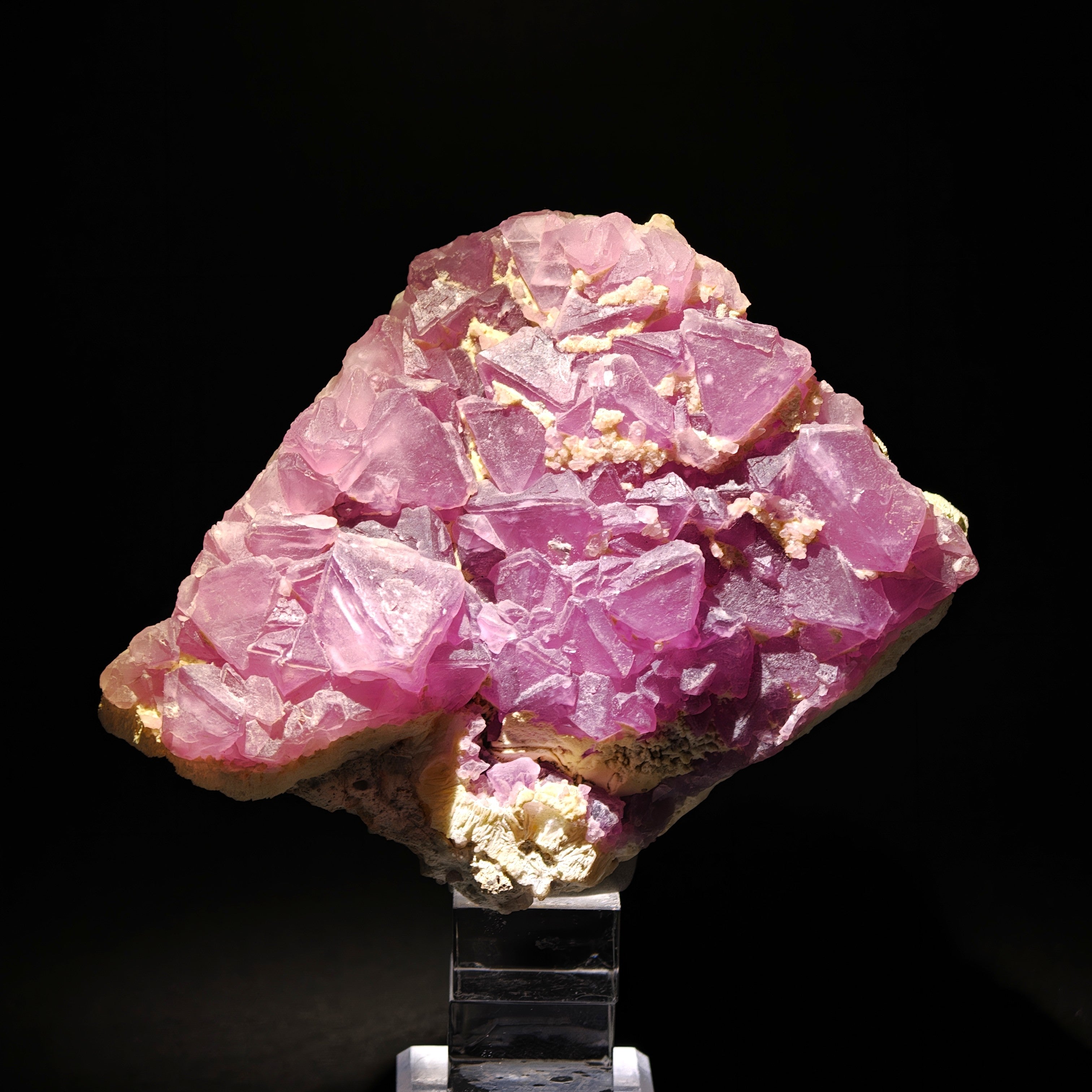FLUORITE – Intense Purple Octahedral Crystals, Navidad Mine, Durango, Mexico
