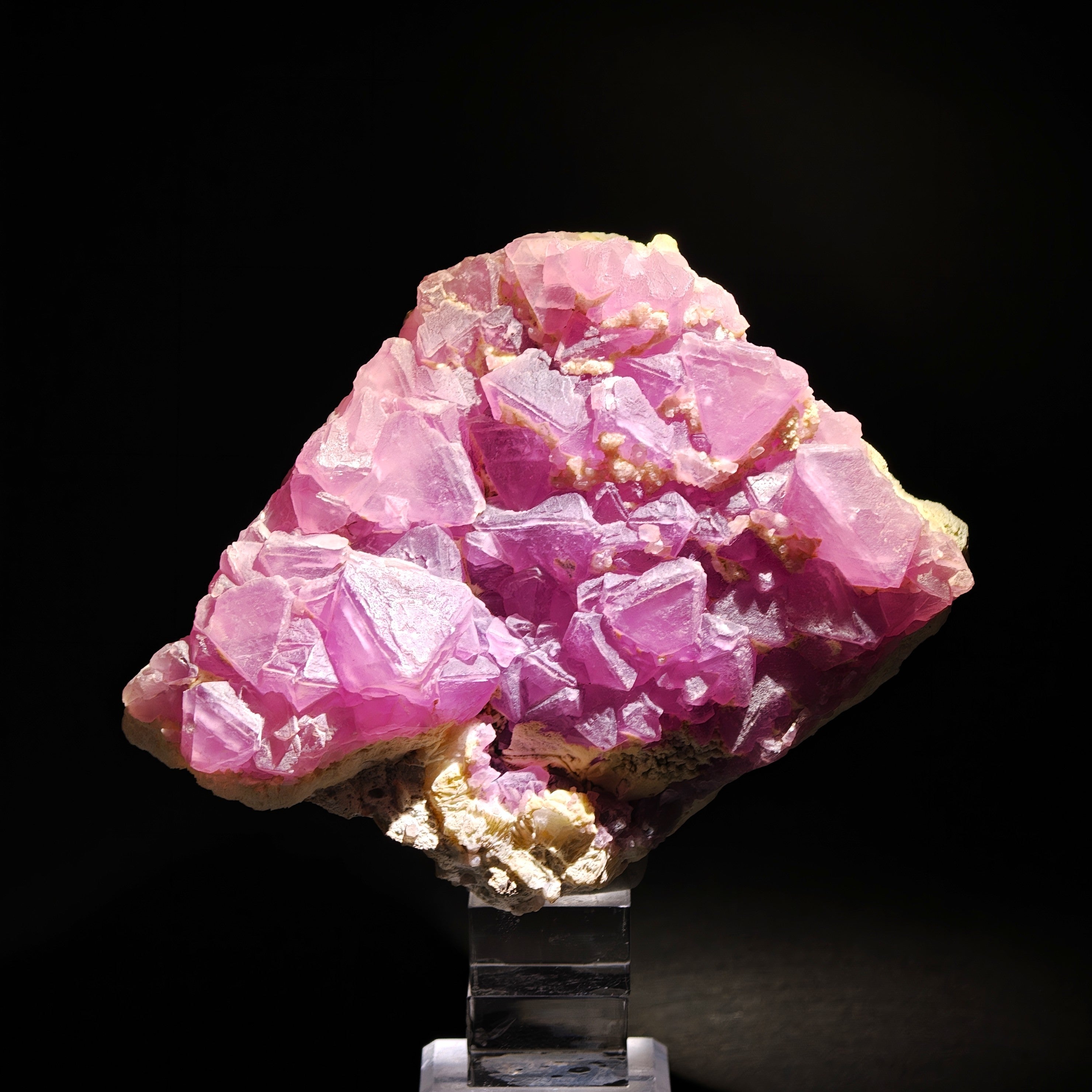 FLUORITE – Intense Purple Octahedral Crystals, Navidad Mine, Durango, Mexico