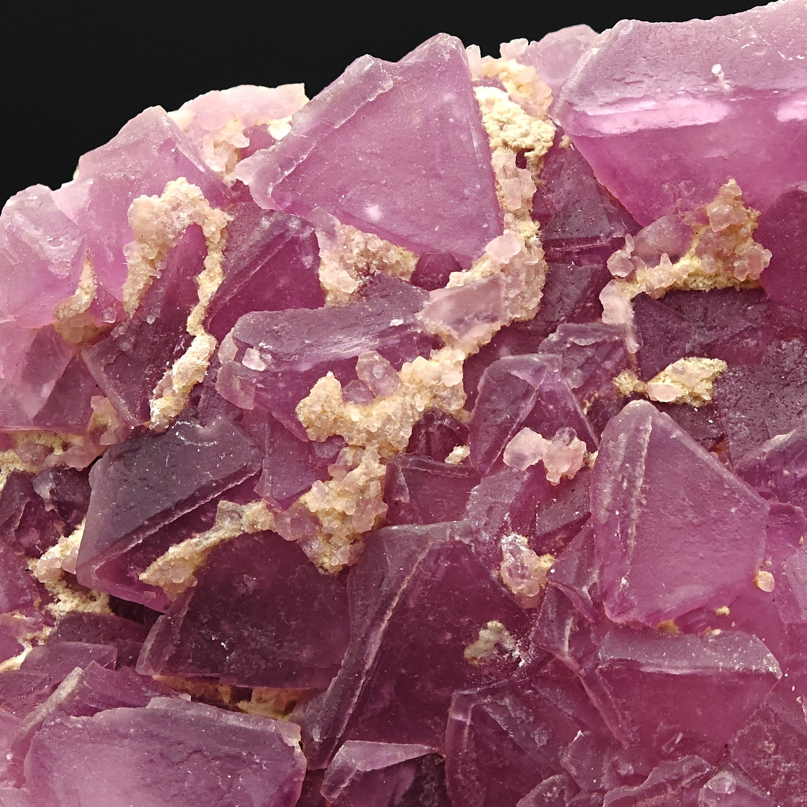 FLUORITE – Intense Purple Octahedral Crystals, Navidad Mine, Durango, Mexico