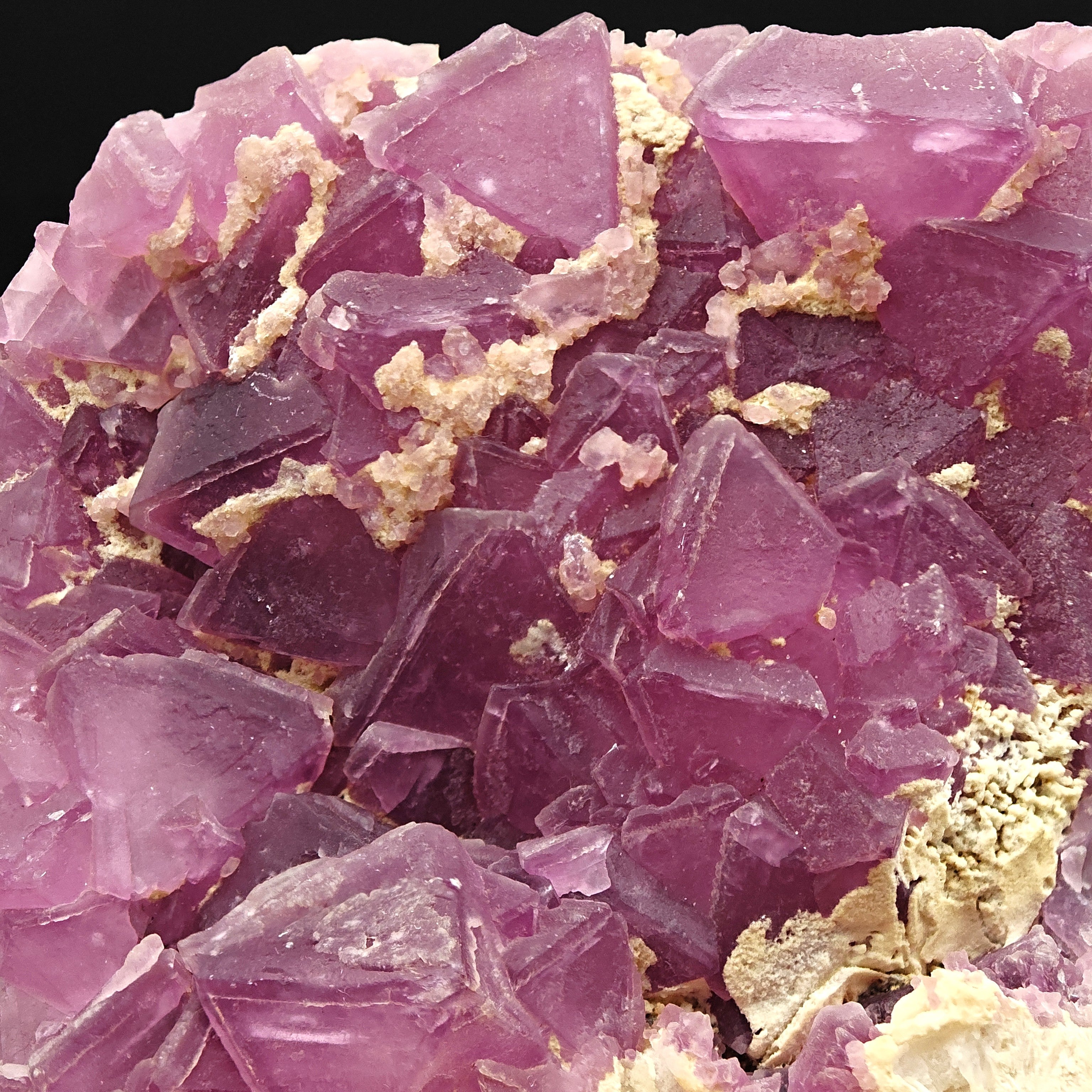 FLUORITE – Intense Purple Octahedral Crystals, Navidad Mine, Durango, Mexico