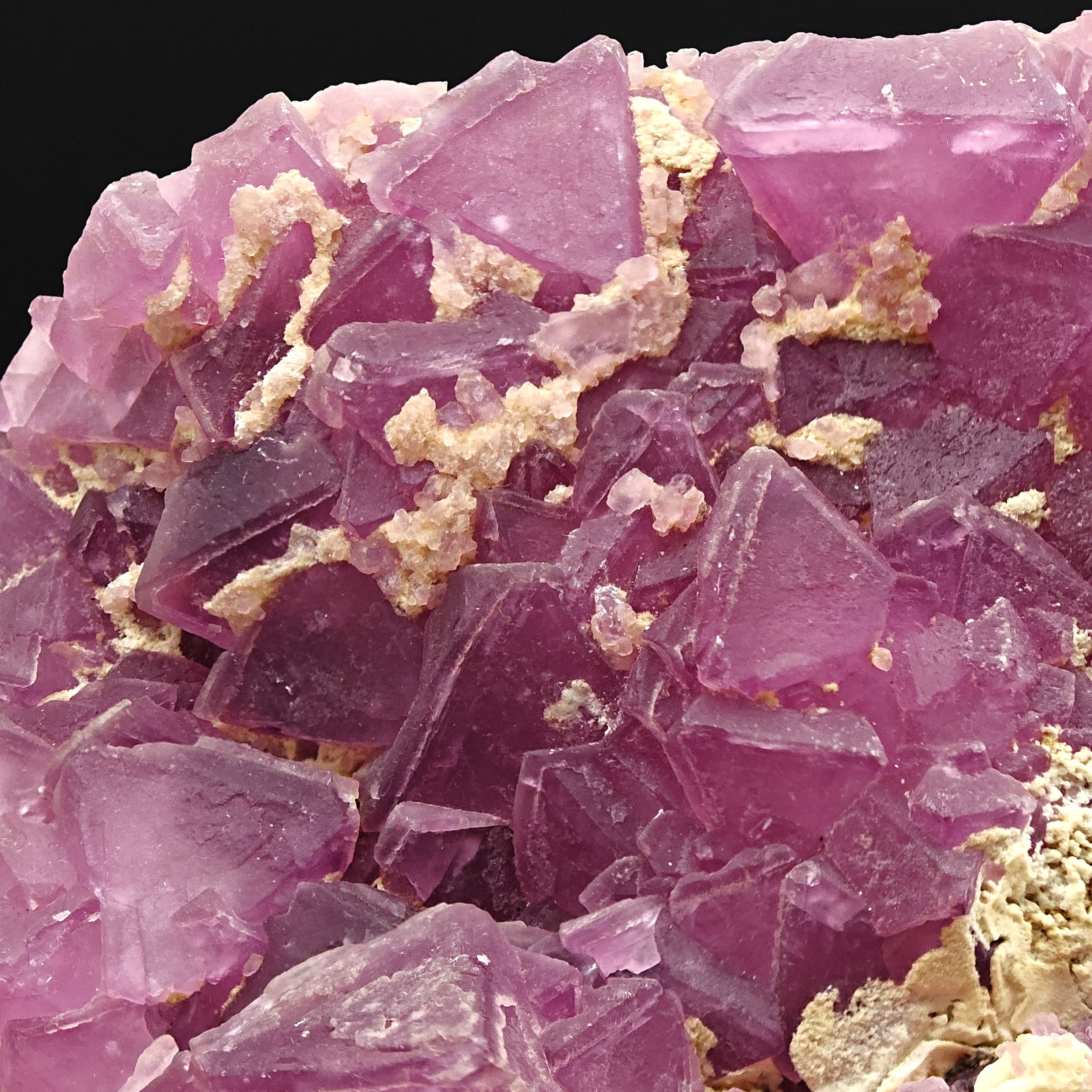 FLUORITE – Intense Purple Octahedral Crystals, Navidad Mine, Durango, Mexico