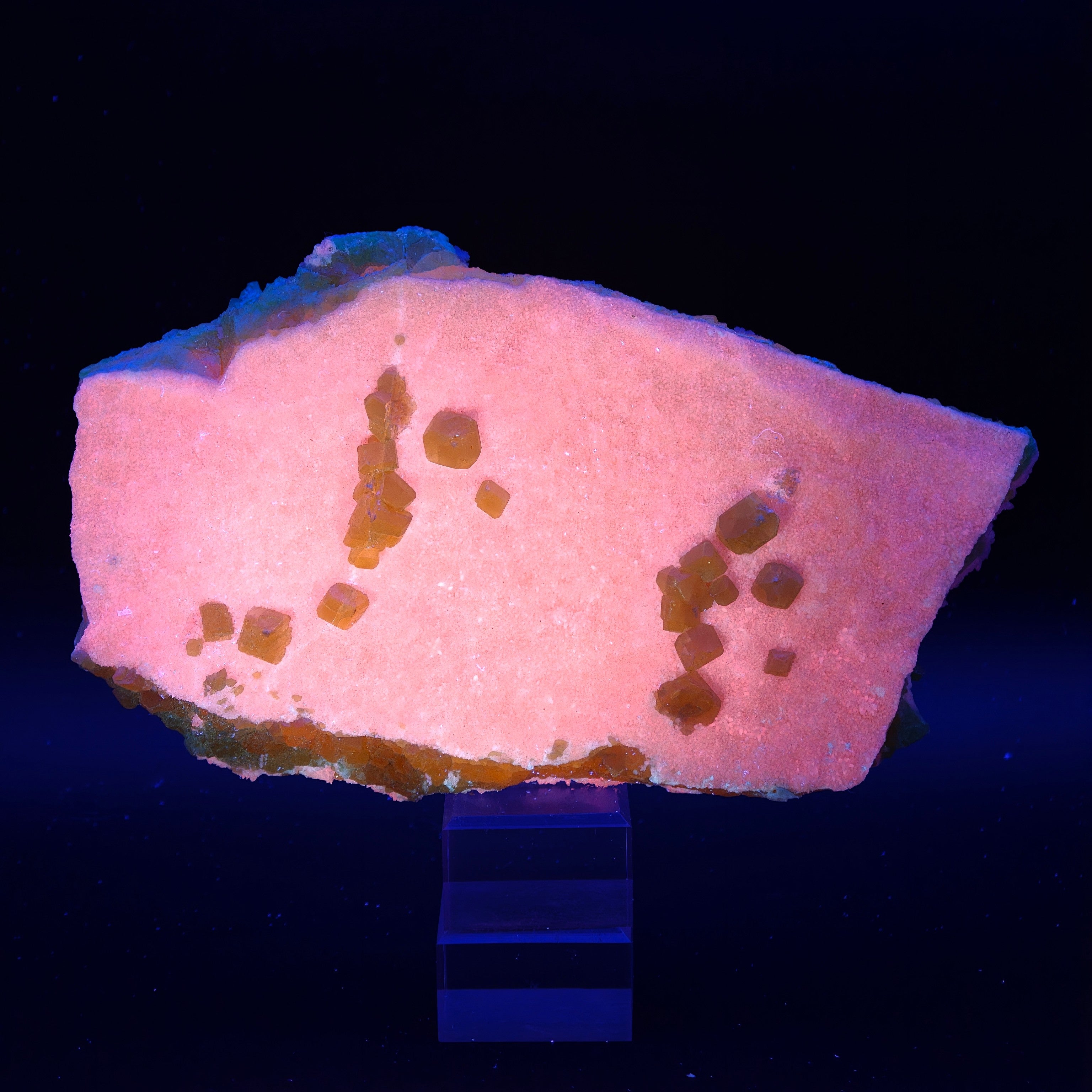 ARAGONITE & SULFUR – Large Bifacial Cluster, Agrigento, Sicily, Italy