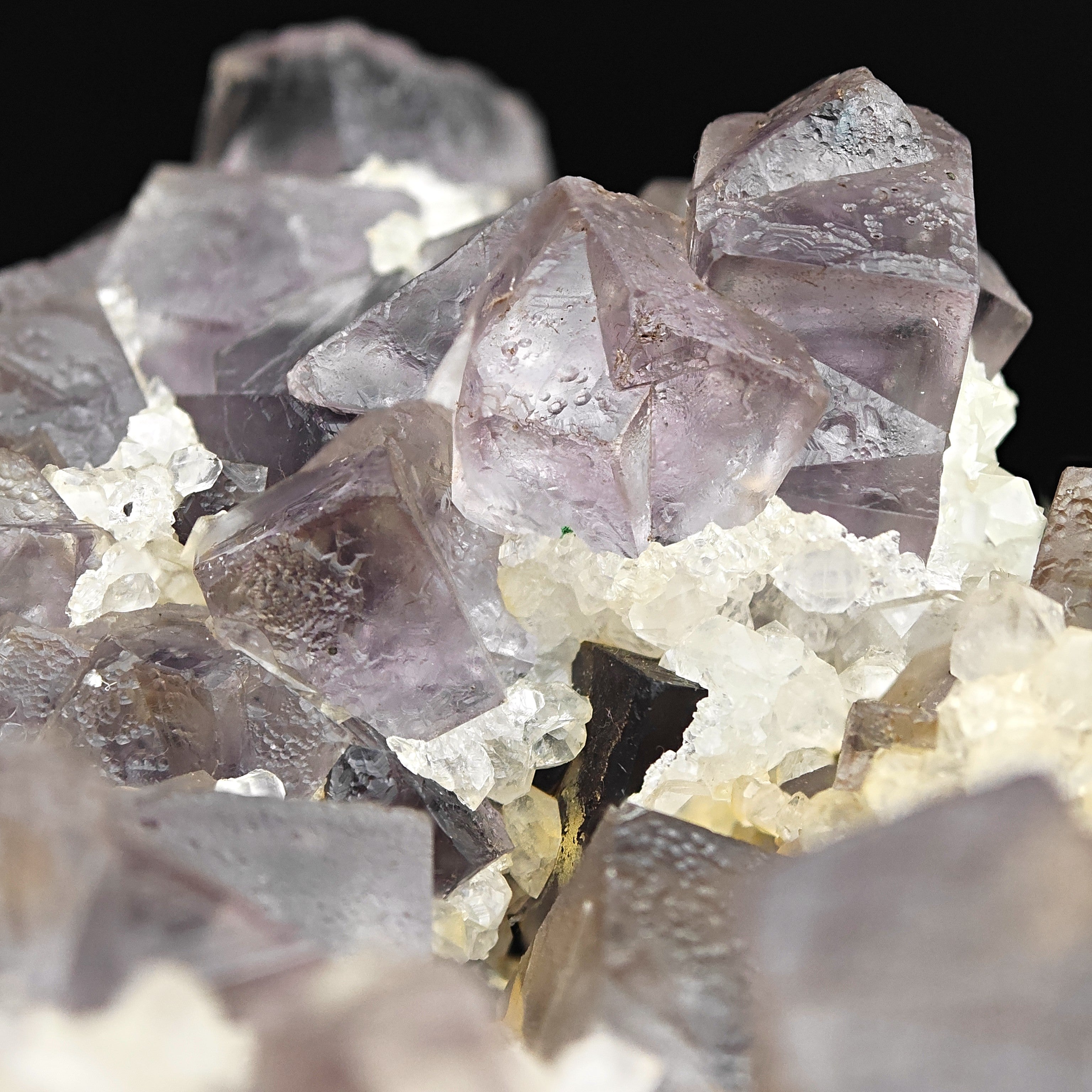 FLUORITE & QUARTZ – Purple Crystals on Matrix, Cambokeels Mine, England, UK
