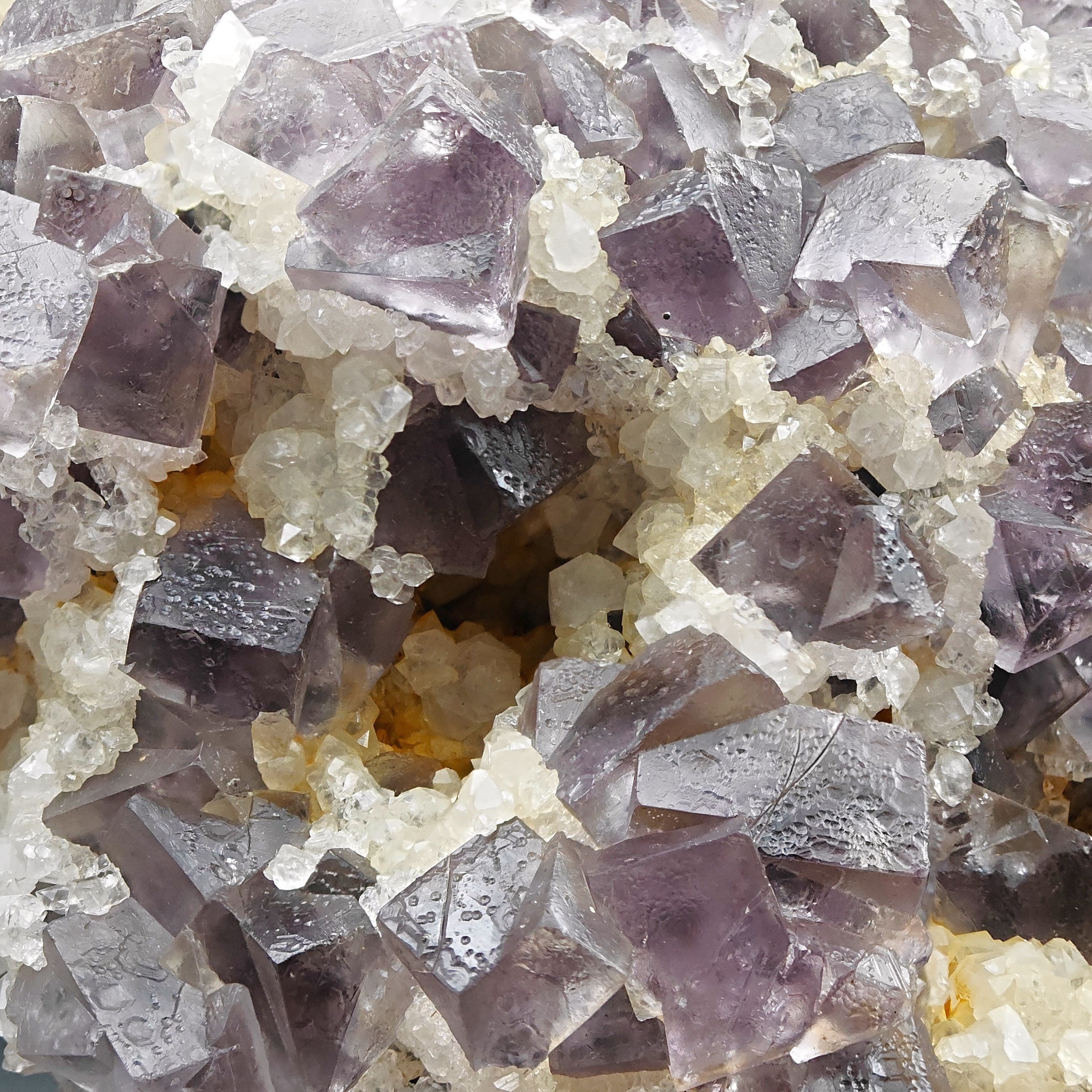 FLUORITE & QUARTZ – Purple Crystals on Matrix, Cambokeels Mine, England, UK