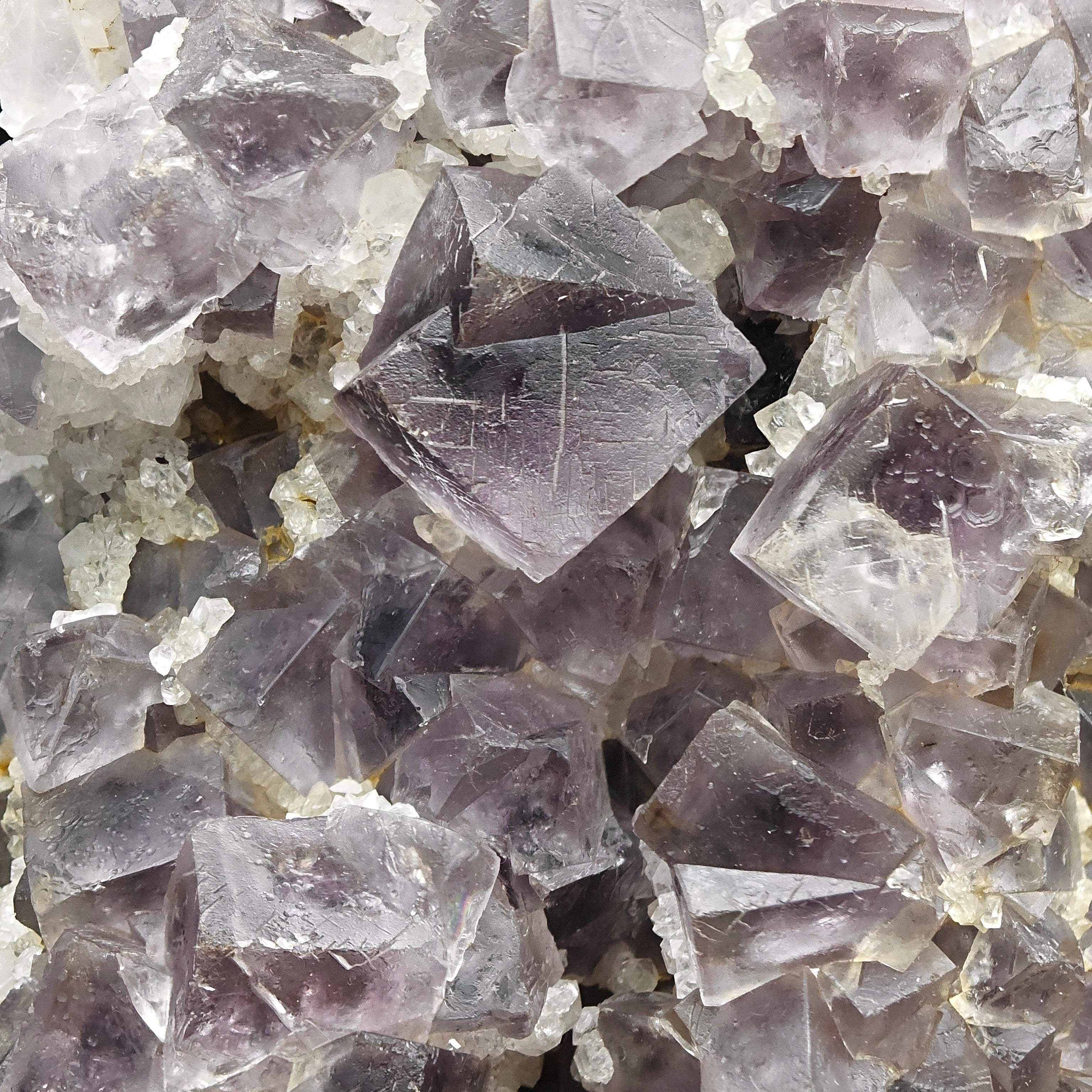 FLUORITE & QUARTZ – Purple Crystals on Matrix, Cambokeels Mine, England, UK