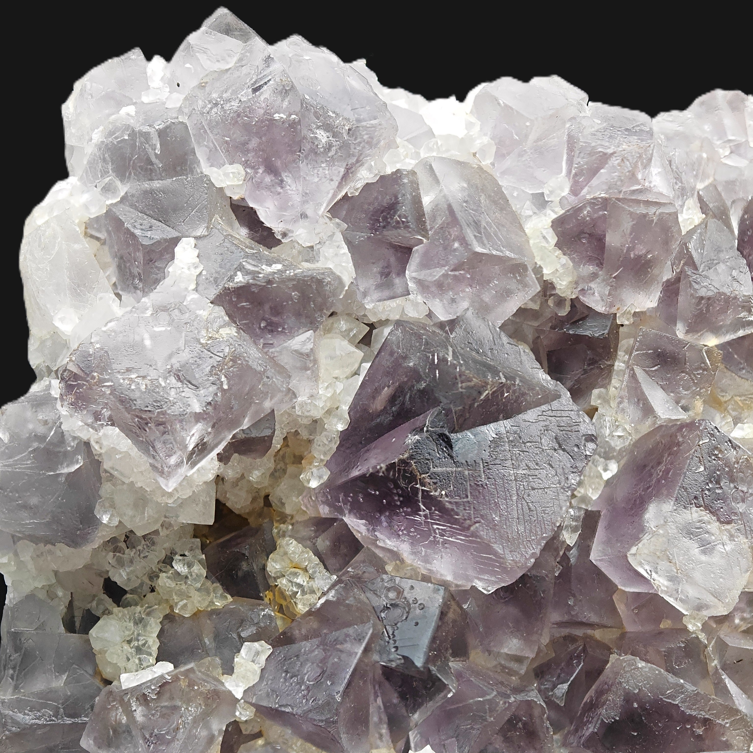 FLUORITE & QUARTZ – Purple Crystals on Matrix, Cambokeels Mine, England, UK