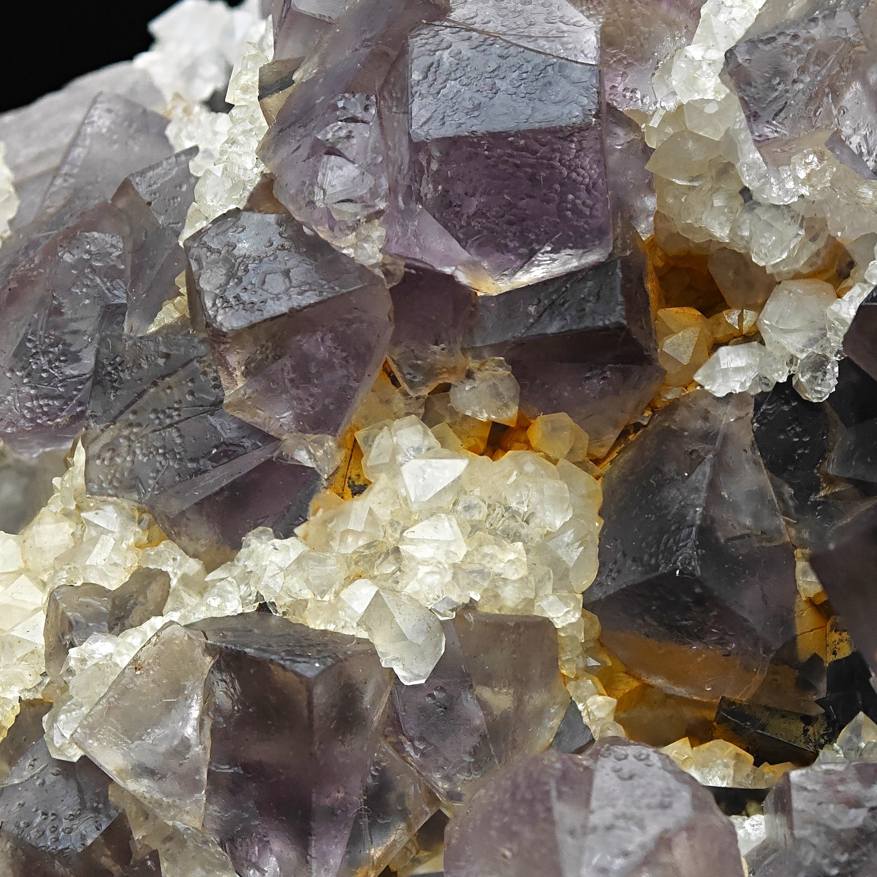 FLUORITE & QUARTZ – Purple Crystals on Matrix, Cambokeels Mine, England, UK