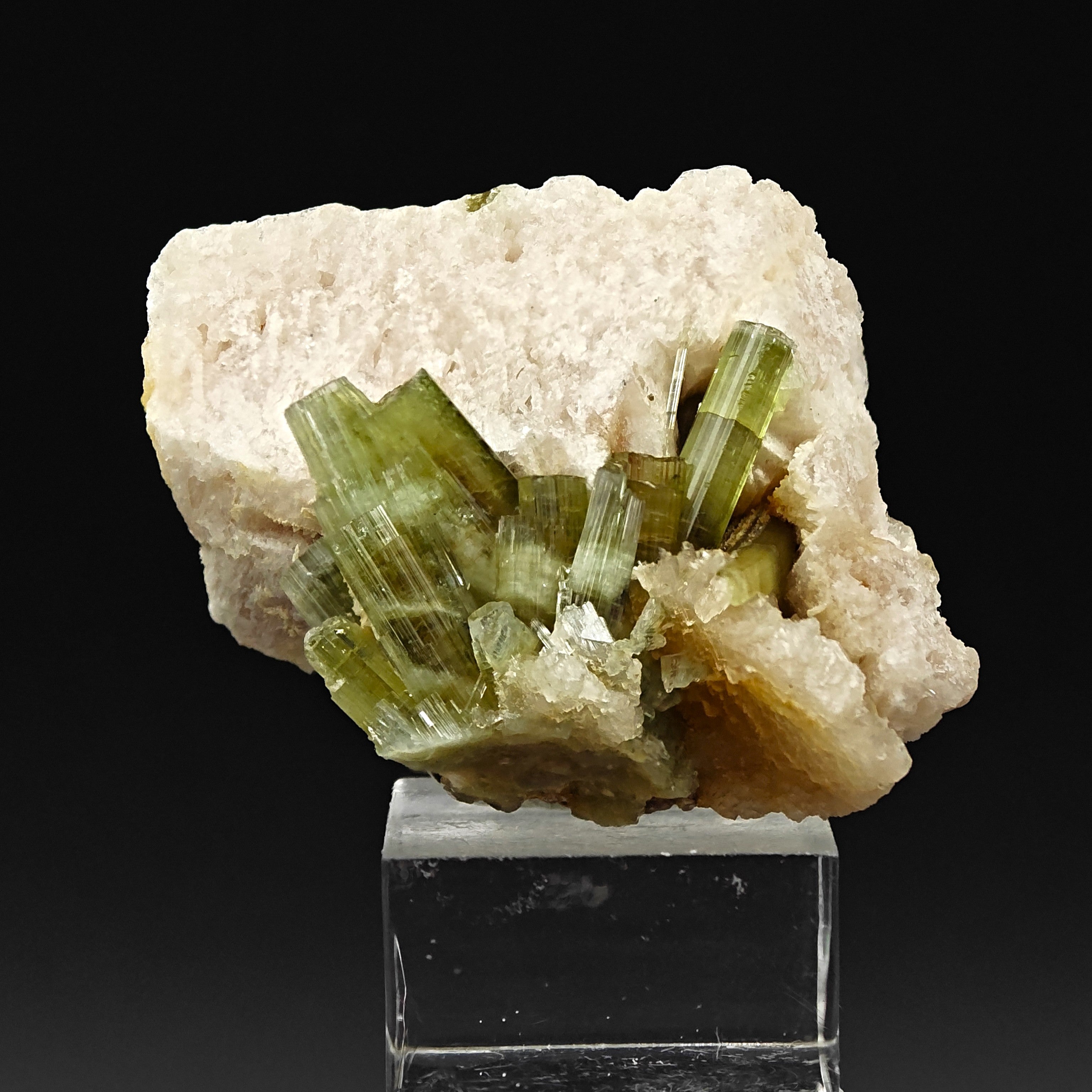 ELBAITE – Vivid Gem-Green Transparent Tourmaline Crystals, Minas Gerais, Brazil