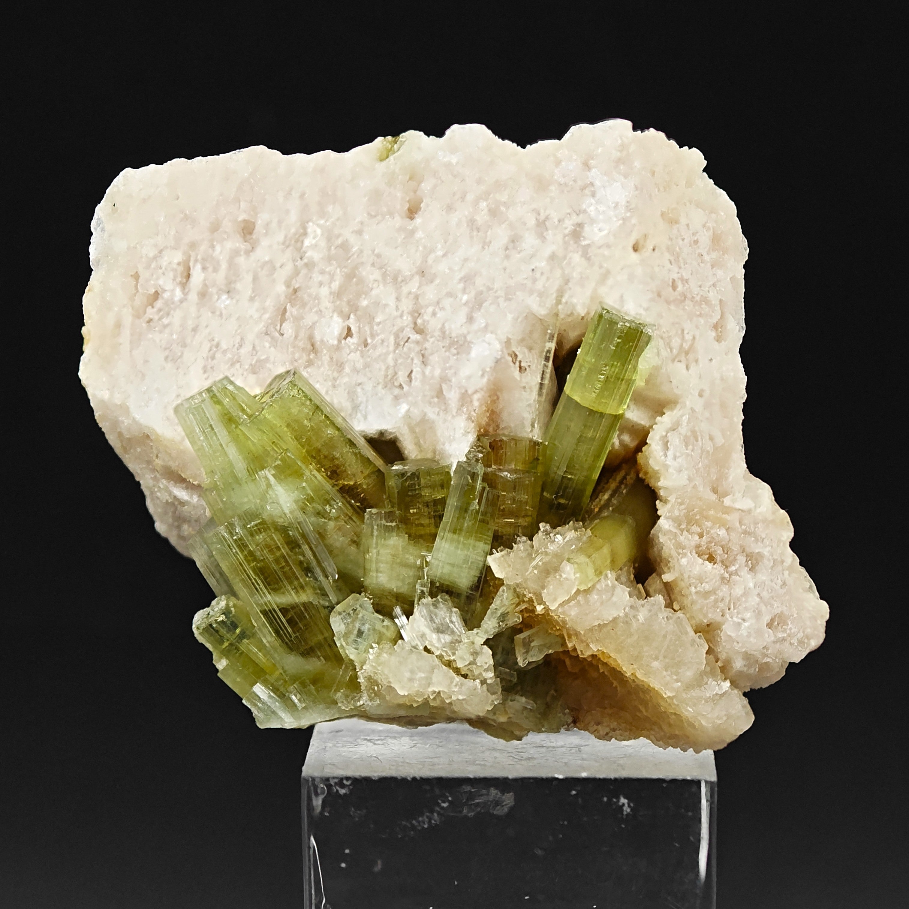 ELBAITE – Vivid Gem-Green Transparent Tourmaline Crystals, Minas Gerais, Brazil