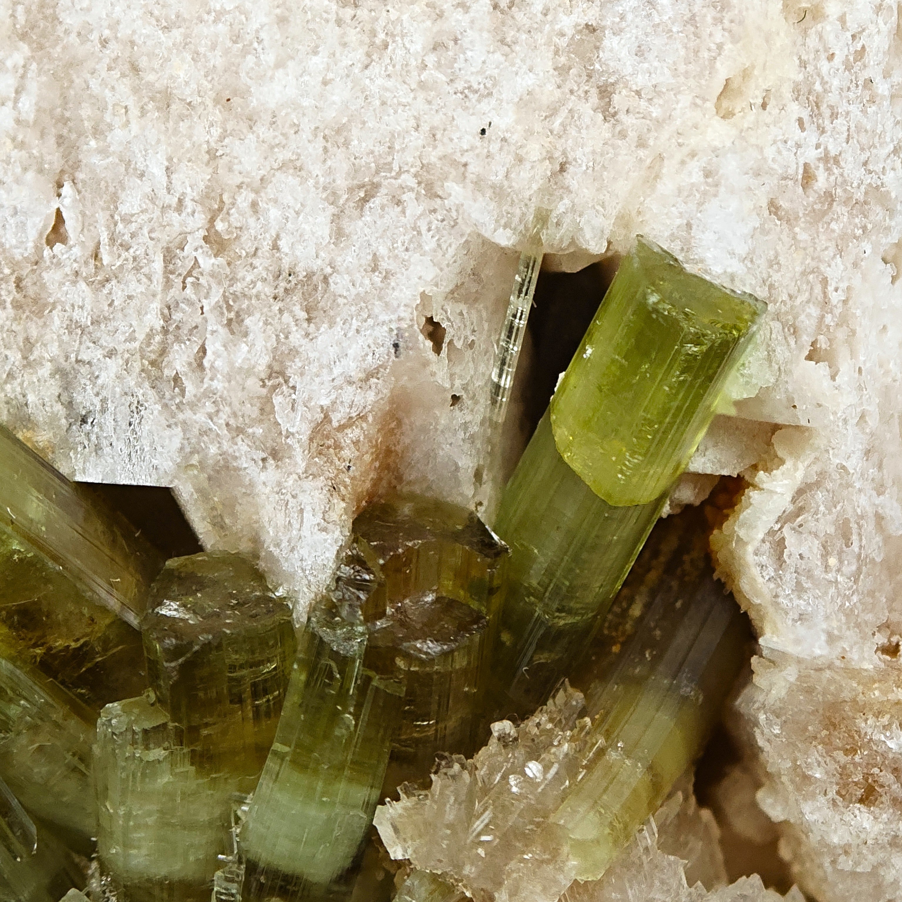 ELBAITE – Vivid Gem-Green Transparent Tourmaline Crystals, Minas Gerais, Brazil
