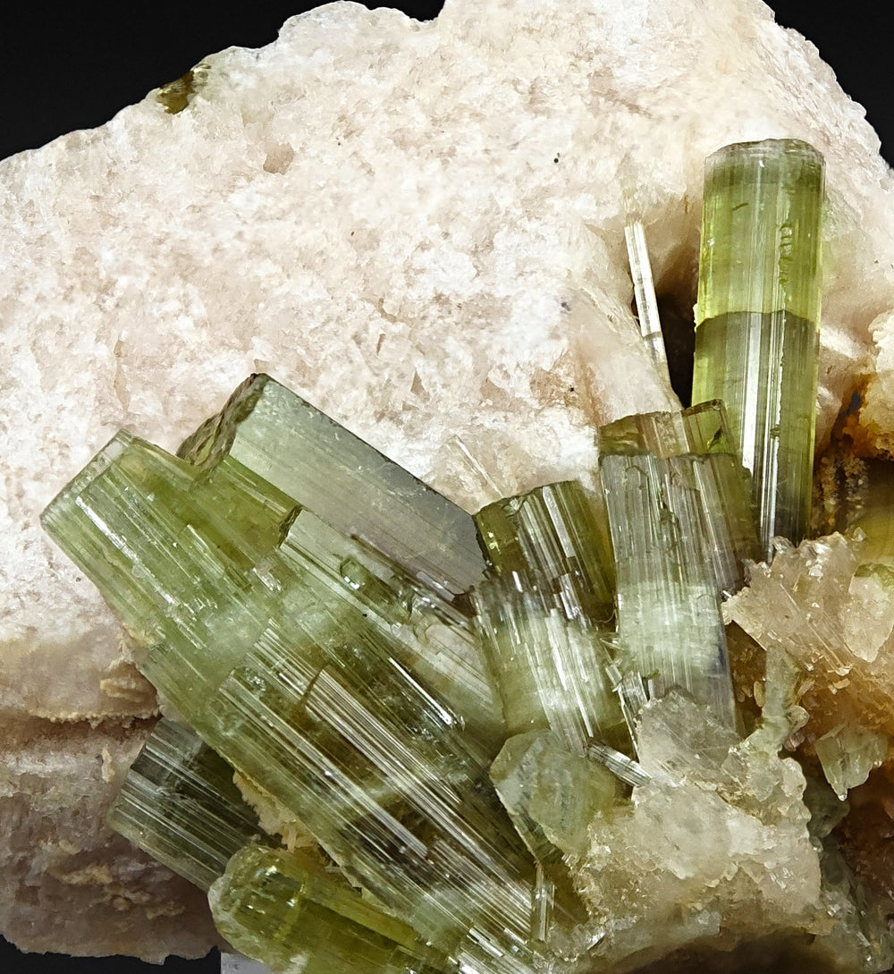 ELBAITE – Vivid Gem-Green Transparent Tourmaline Crystals, Minas Gerais, Brazil