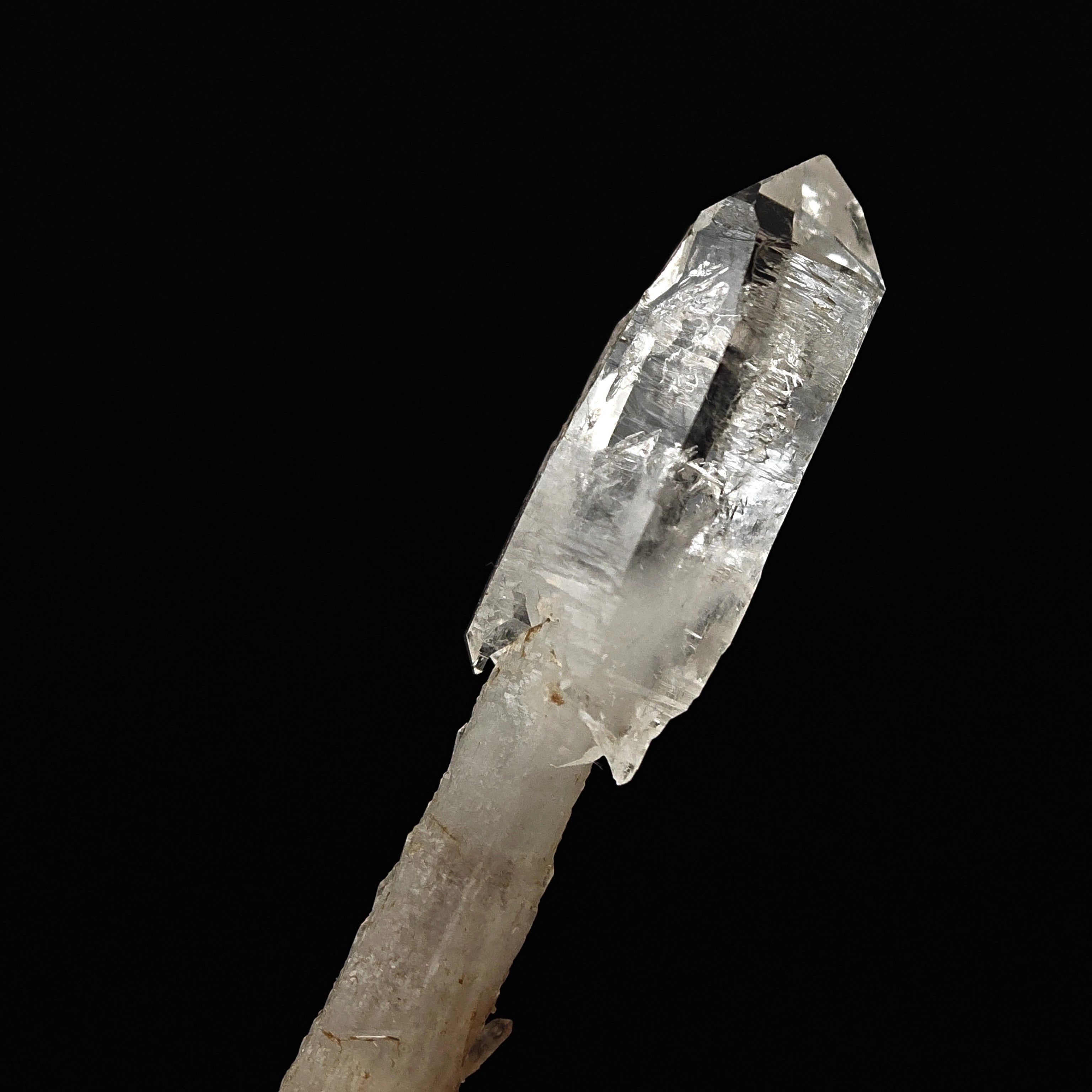QUARTZ – Transparent Glossy Scepter Crystal from Scaglieri, Elba Island, Italy