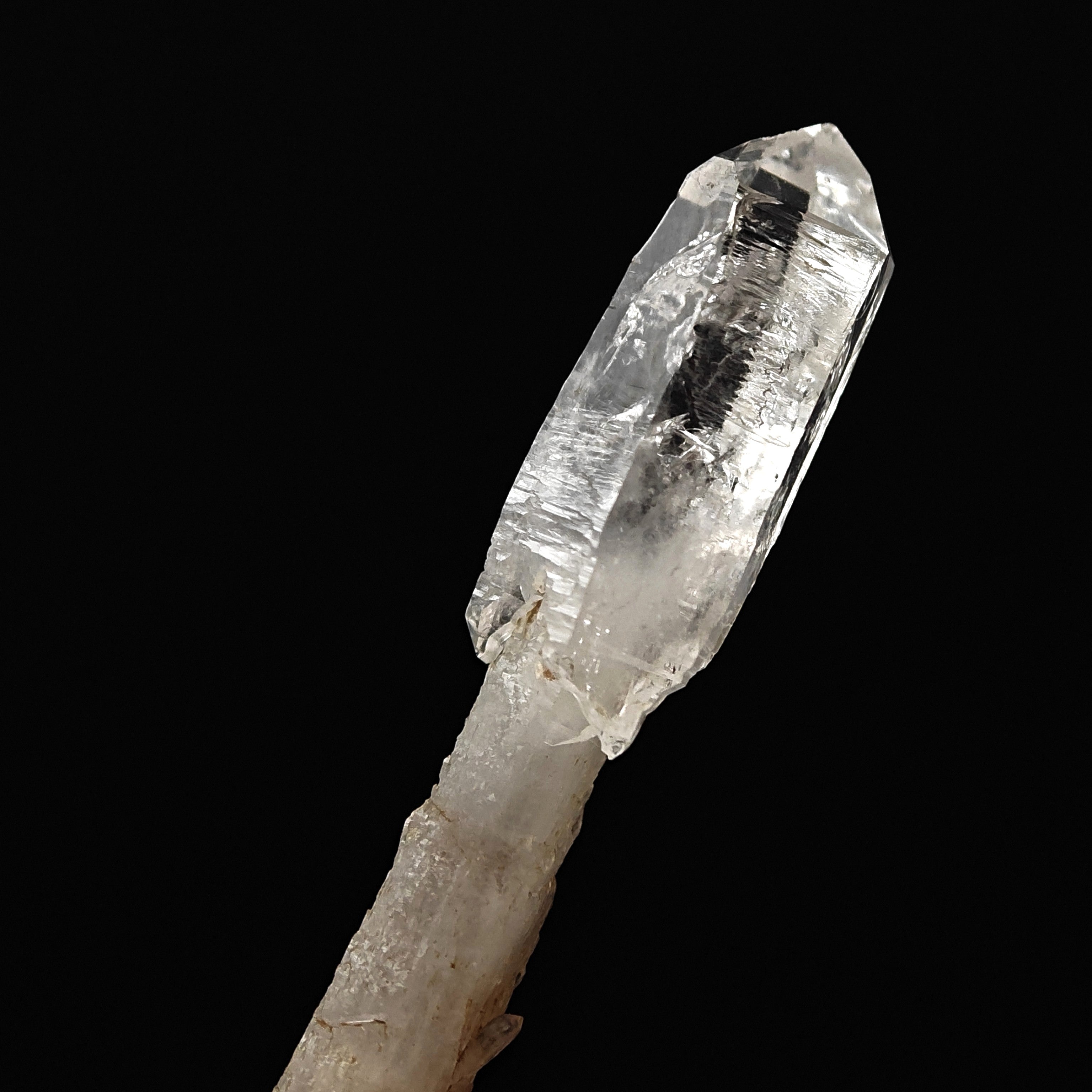 QUARTZ – Transparent Glossy Scepter Crystal from Scaglieri, Elba Island, Italy
